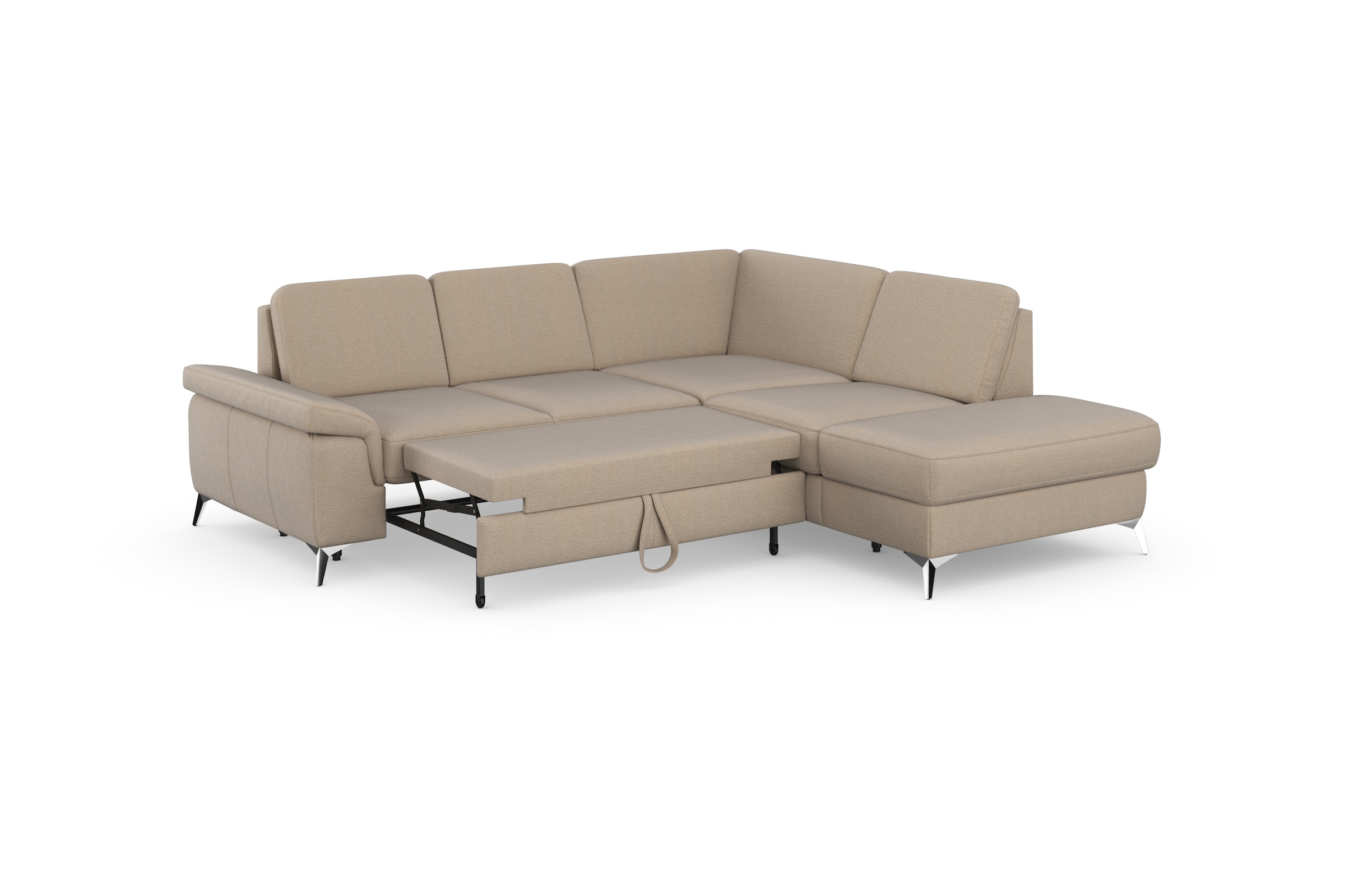 sit&more Ecksofa »Padua L-Form«, inklusive Sitztiefenverstellung, Armteilfunktion und Federkern