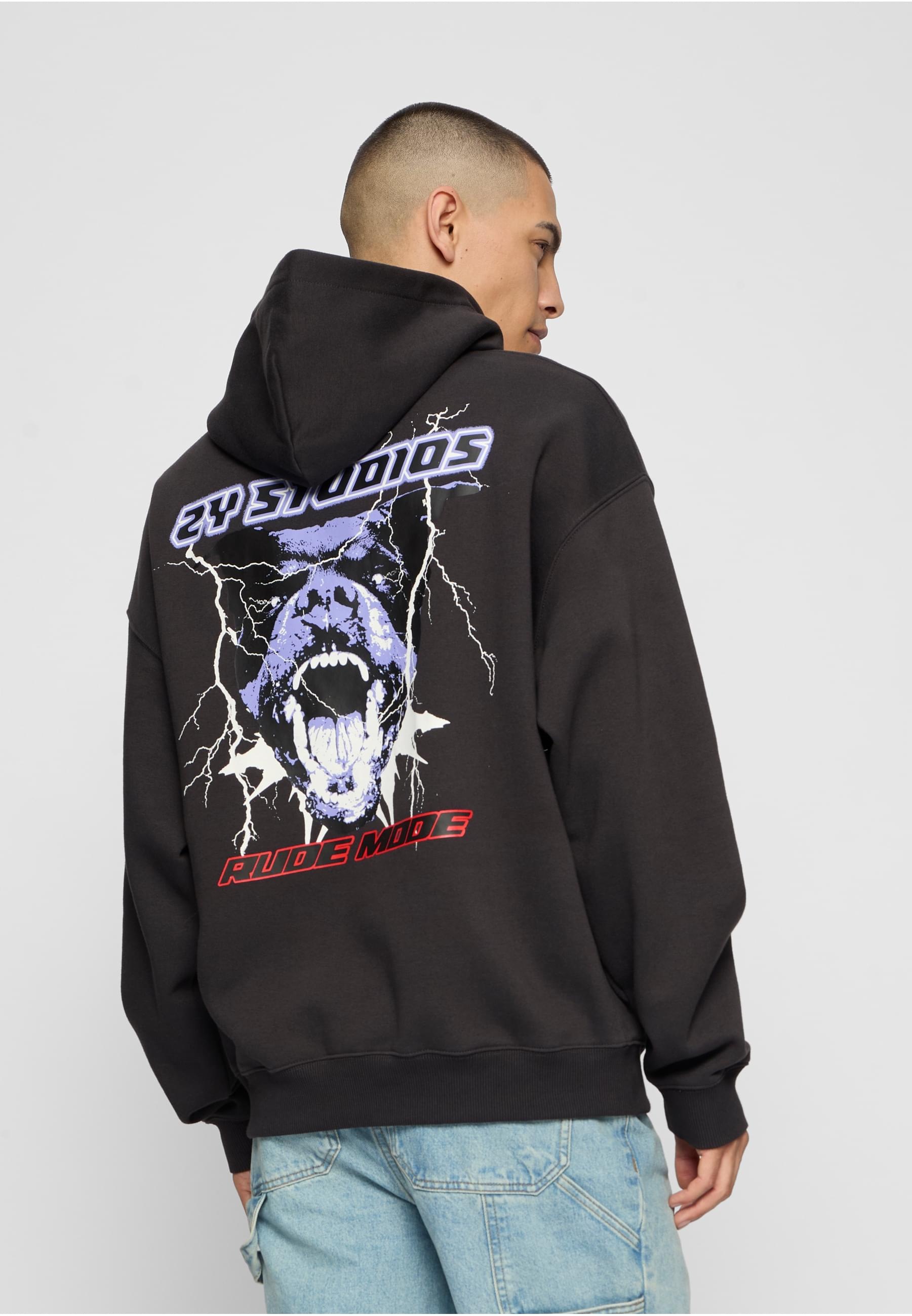 2Y Studios Kapuzensweatshirt »2Y Studios Herren Rottweiler Oversize Hoddie«, (1 tlg.)