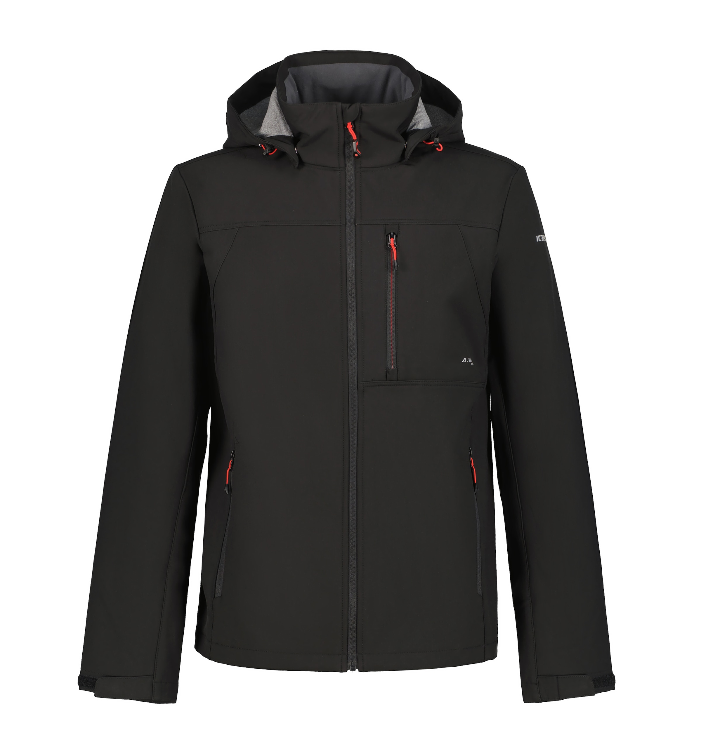 Icepeak Softshelljacke "ICEPEAK BAZINE", mit Kapuze, mit dezenten Logoschriftzügen