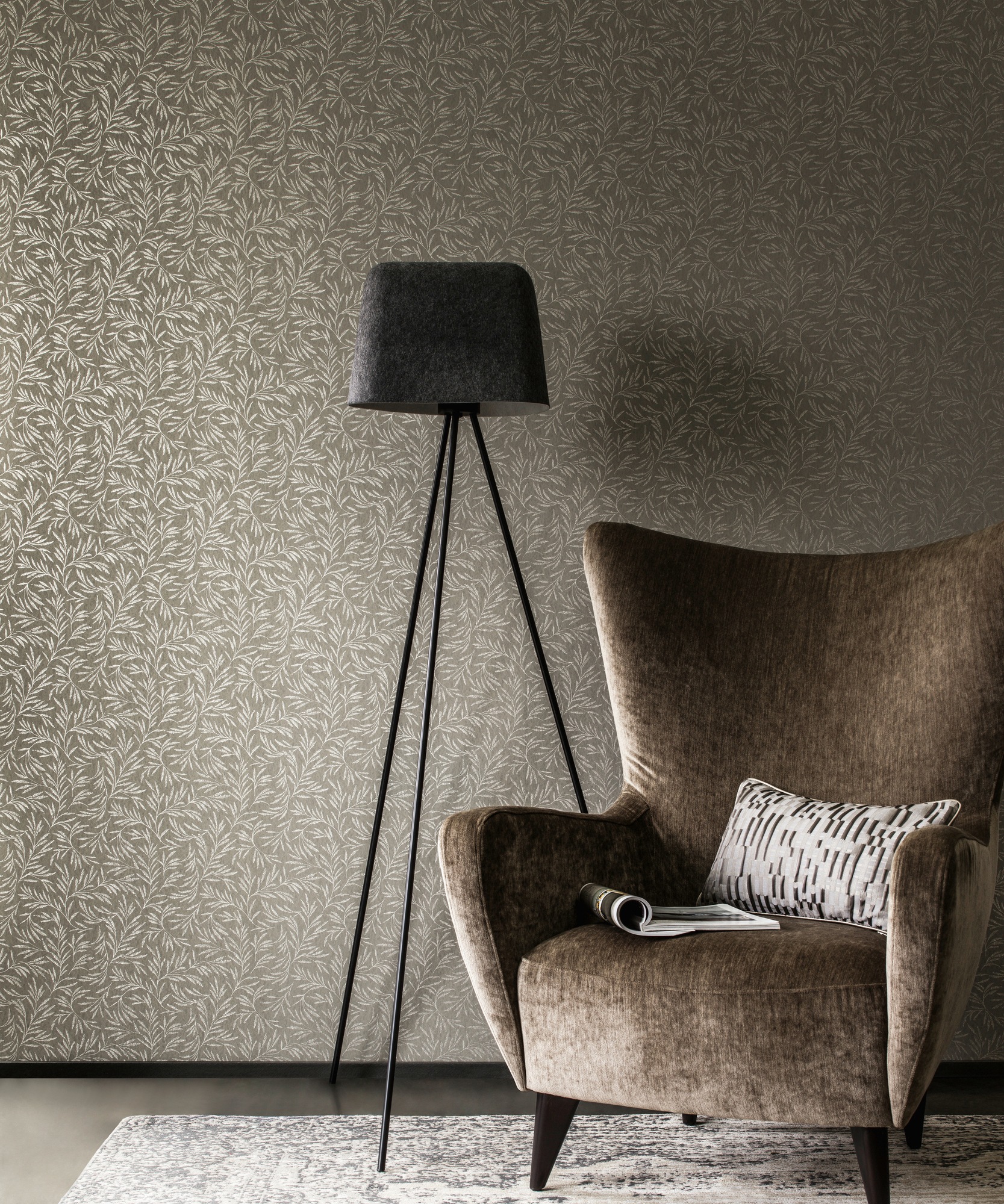 Architects Paper Vliestapete »Alpha«, botanisch-matt-glänzend, Tapete Floral Tapeten Wohnzimmer Schlafzimmer Küche modern Design Büro