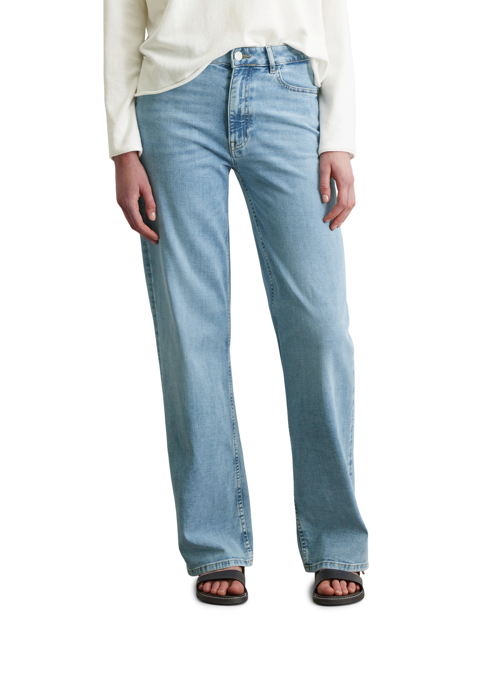 Marc OPolo Weite Jeans "aus Cashmere Touch Denim" günstig online kaufen