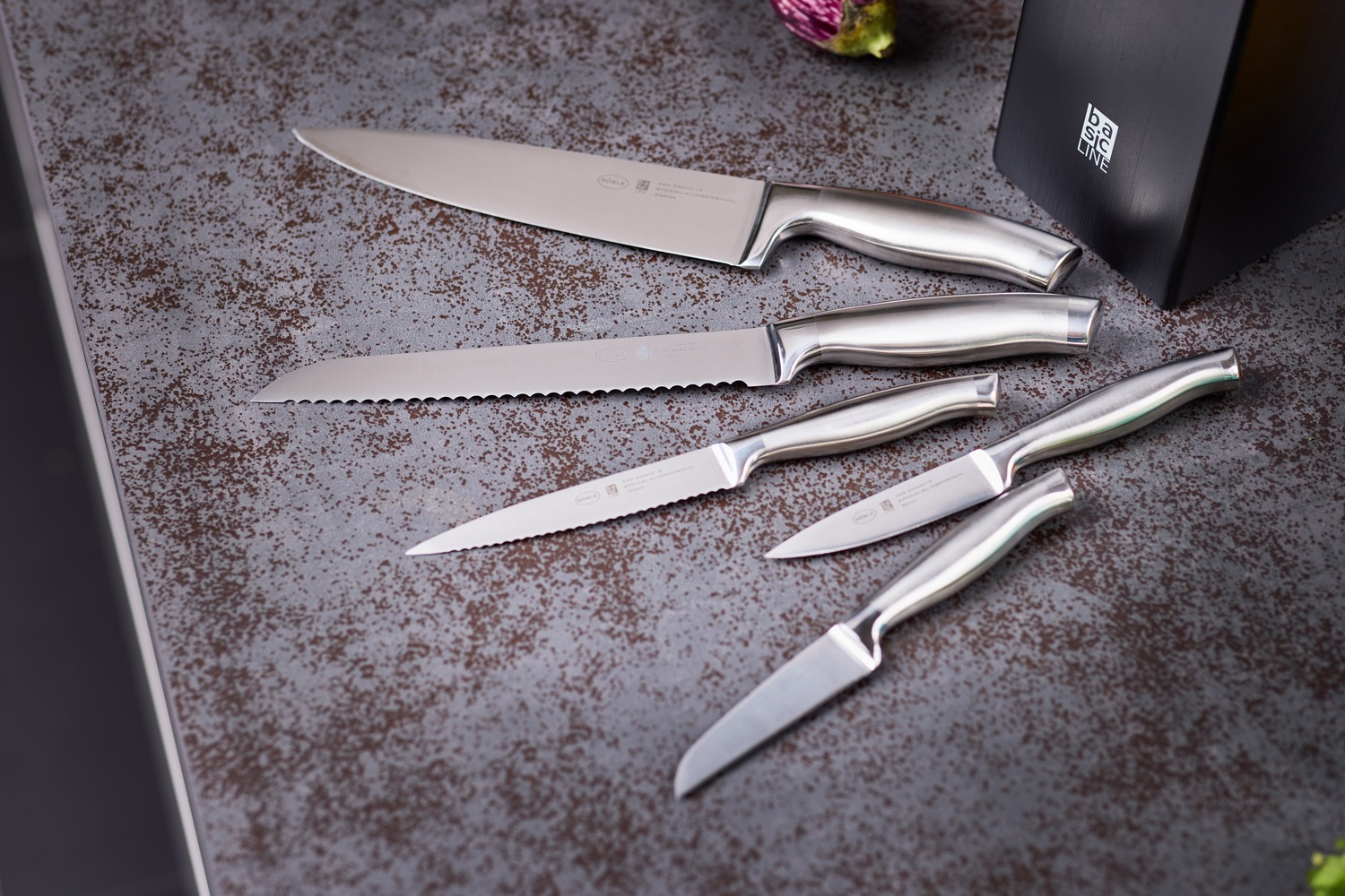 RÖSLE Gemüsemesser "Basic Line" für Obst und Gemüse, Klingenspezialstahl, ergonomischer Griff
