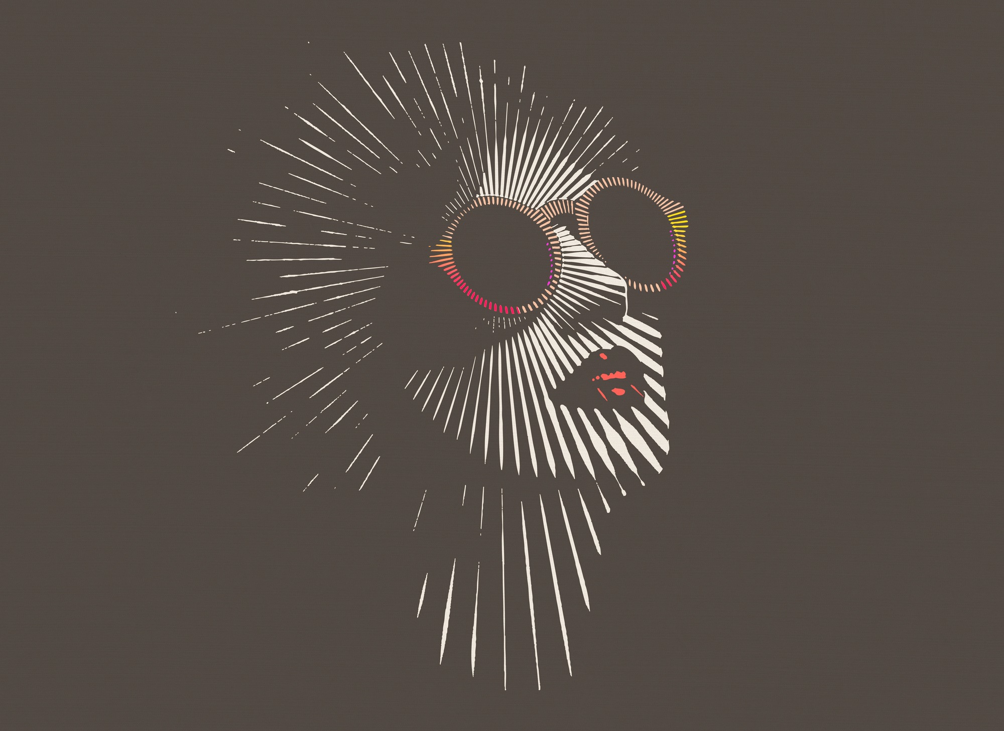 A.S. Création Vliestapete »Fototapete Frau mit Sonnenbrille retro Braun Beige« matt strukturiert