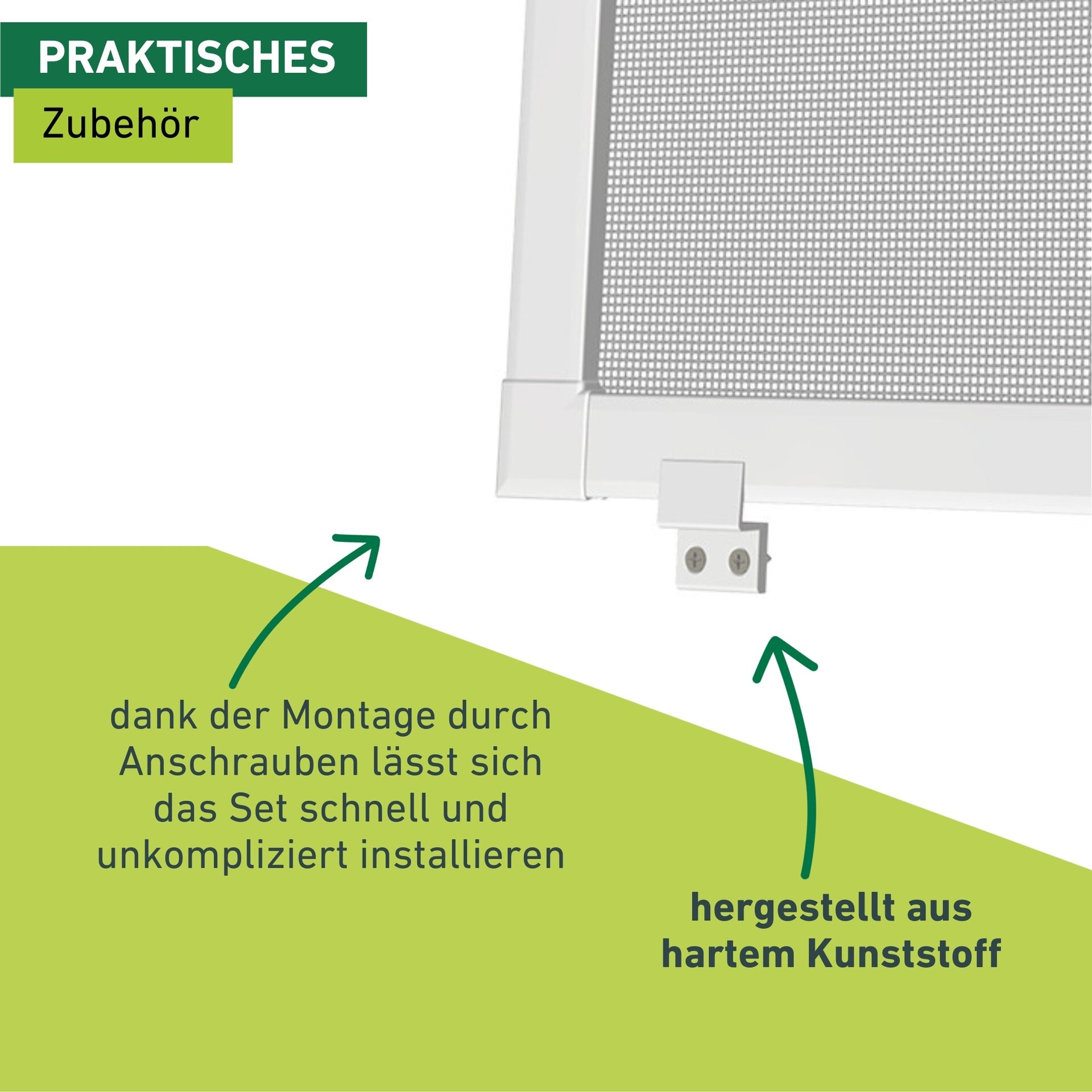 Windhager Winkelbeschlag »Einhängewinkel« Montageset für Insektenschutz-Fenster
