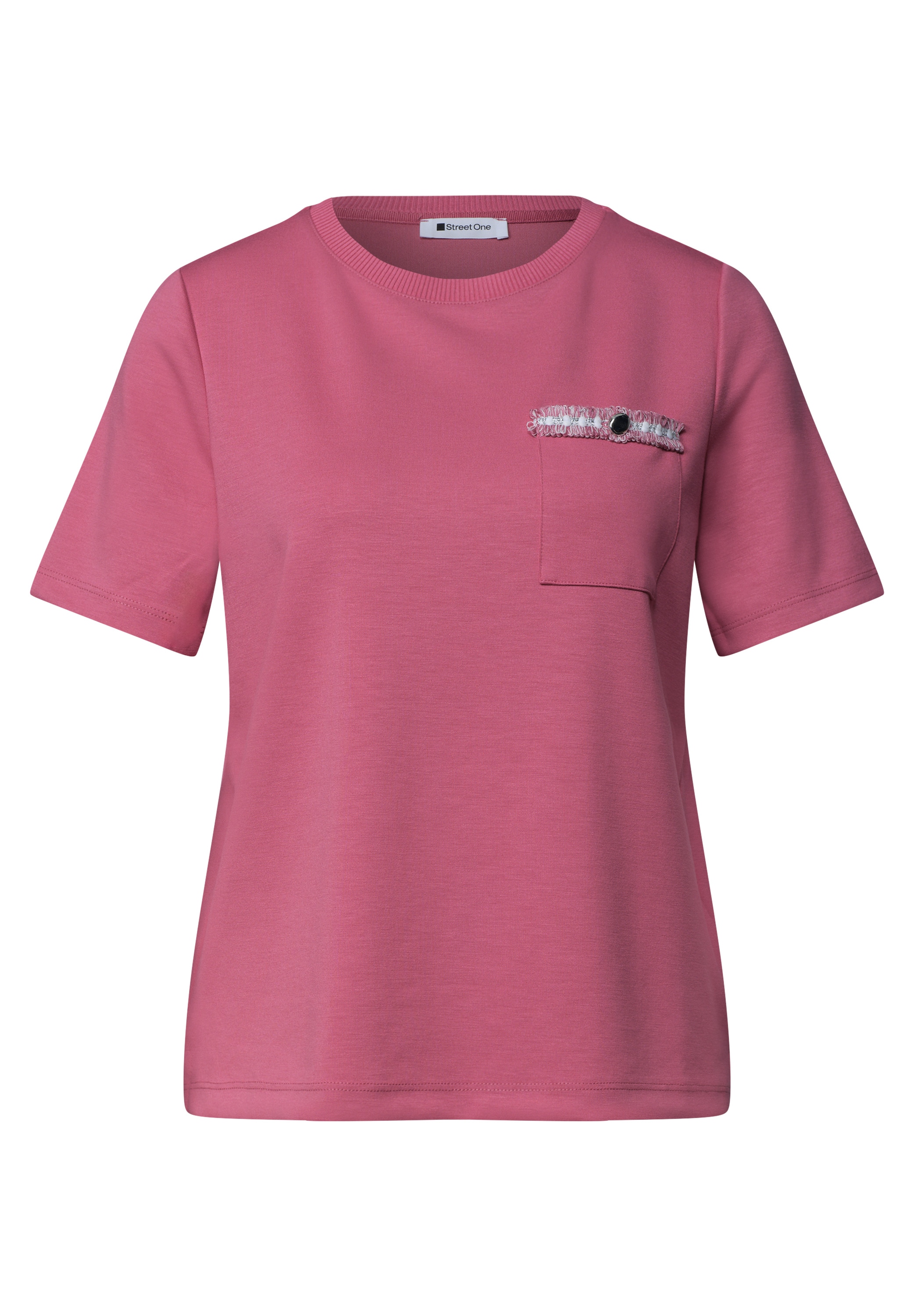 STREET ONE T-Shirt mit Rundhalsausschnitt