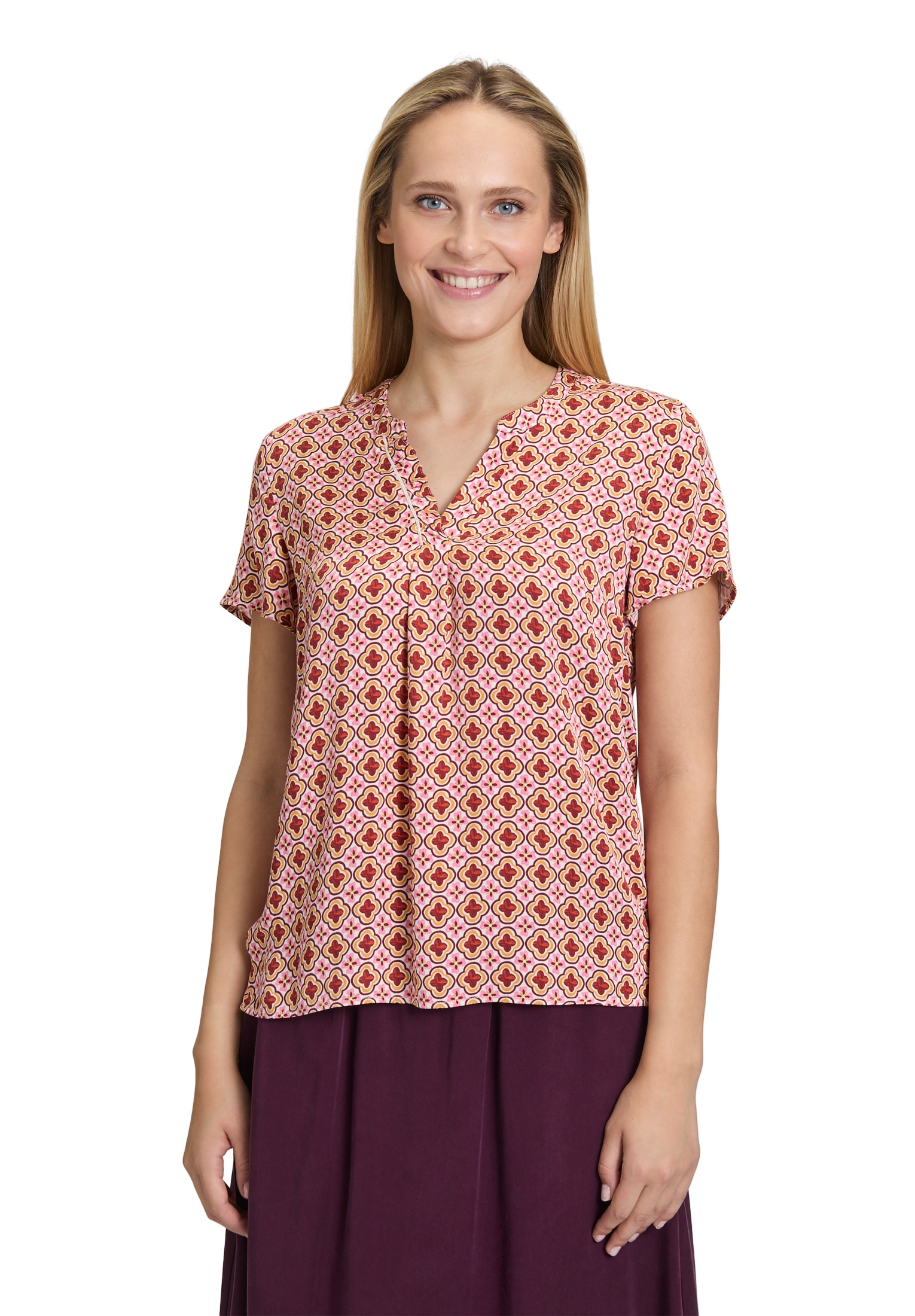 Cartoon Shirtbluse "Cartoon Blusenshirt mit Rüschen" günstig online kaufen