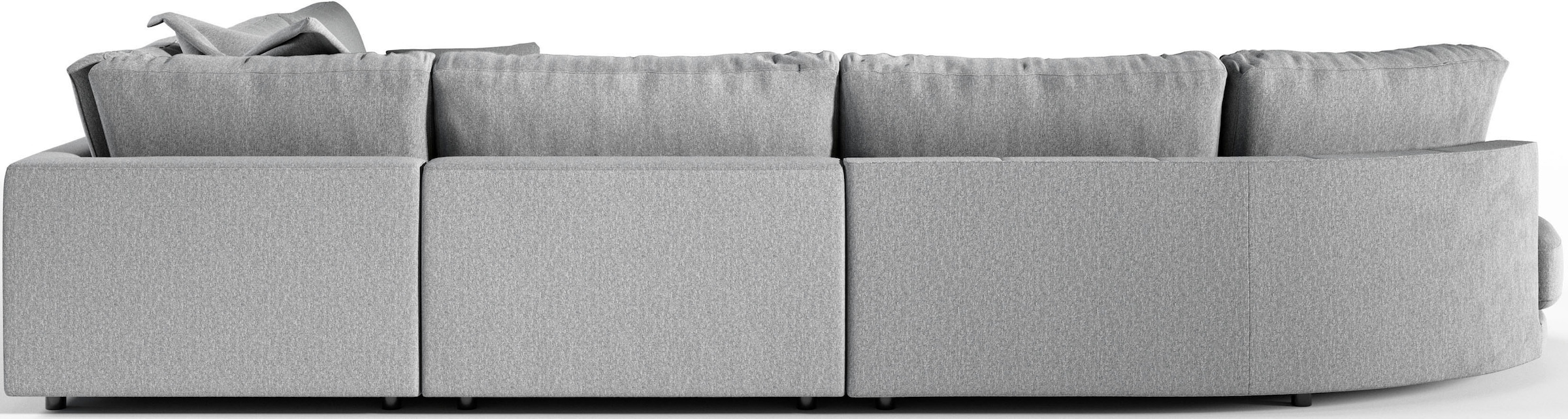 3C Candy Ecksofa »Enisa II, bequem und komfortabel, Mega Familiensofa, L-Form«, incl. 3 Flatterkissen, wahlweise mit Flecken-Schutz-Bezug Easy care