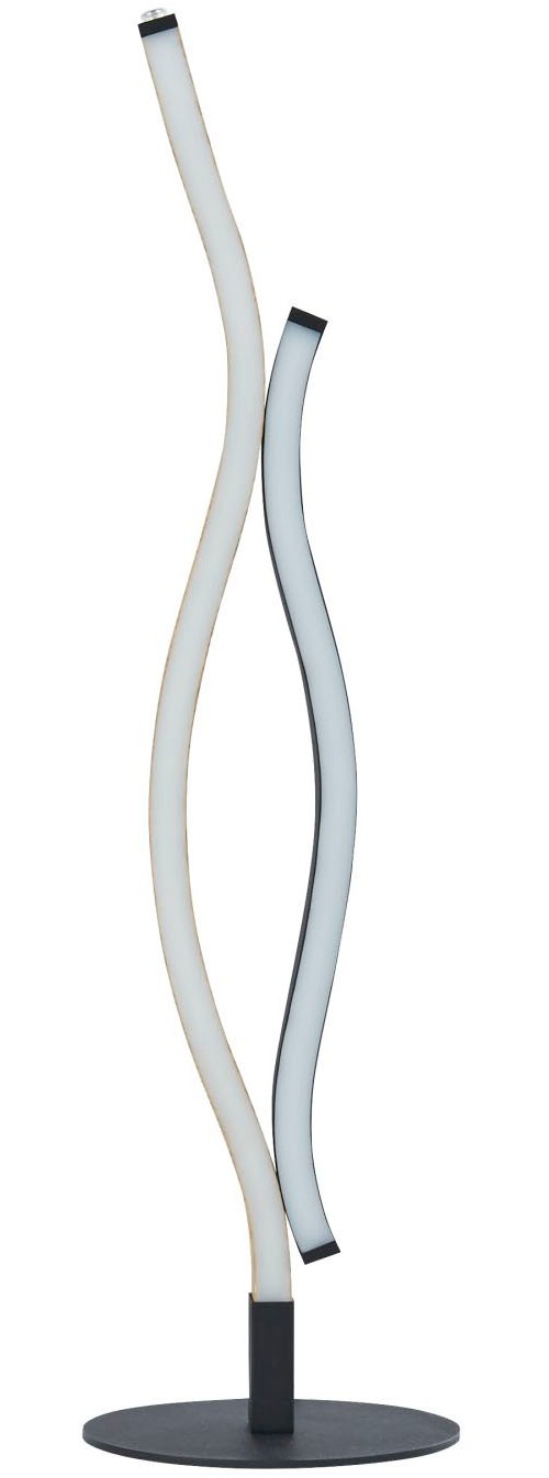 Searchlight Tischleuchte »Bloom-Tischleuchte - Schwarzes Metall und Holzeffekt« LED-Modul 1 Stk.