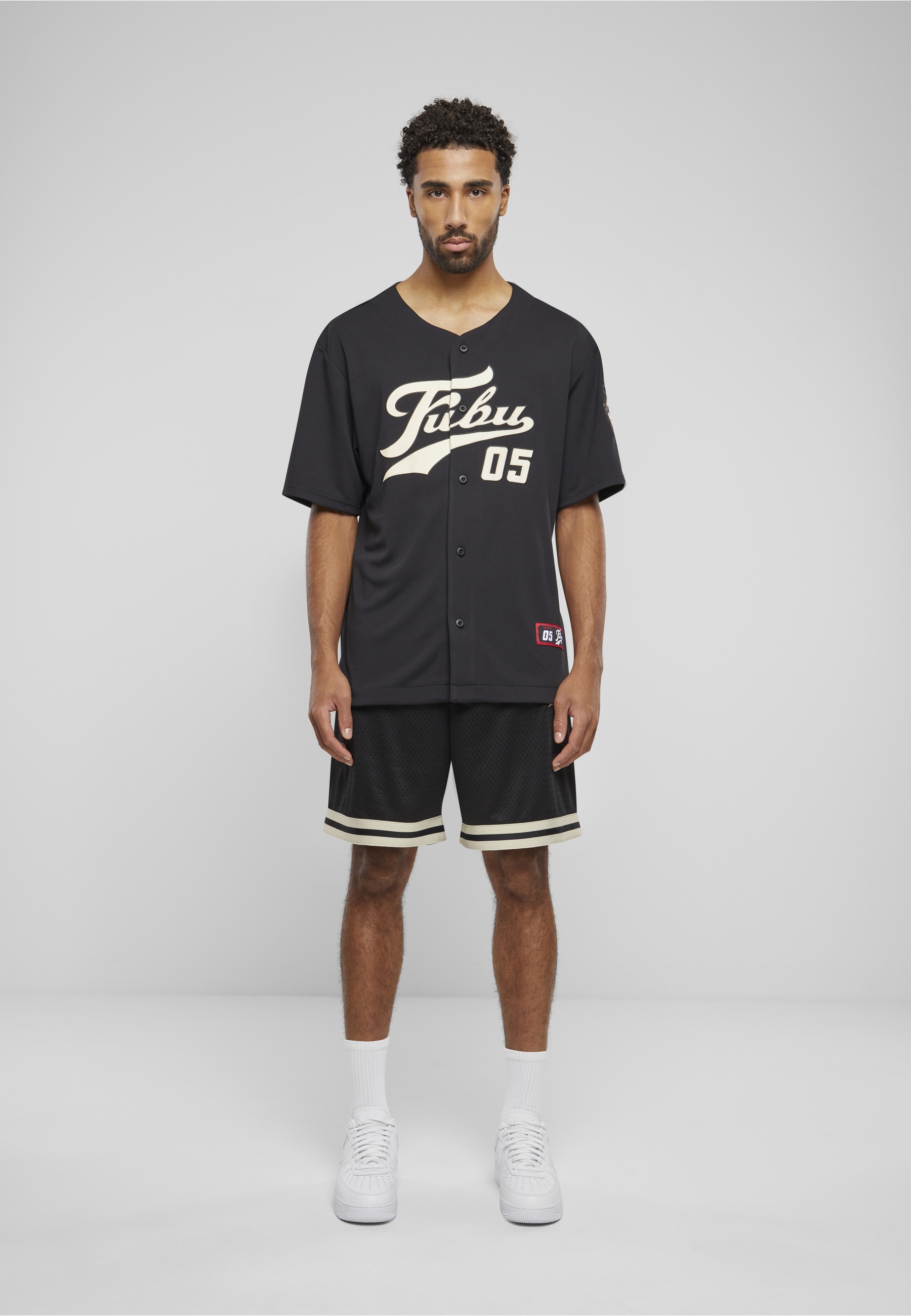 Fubu Shorts »Fubu Herren FM241-014-2 Fubu Varsity Mesh Shorts«
