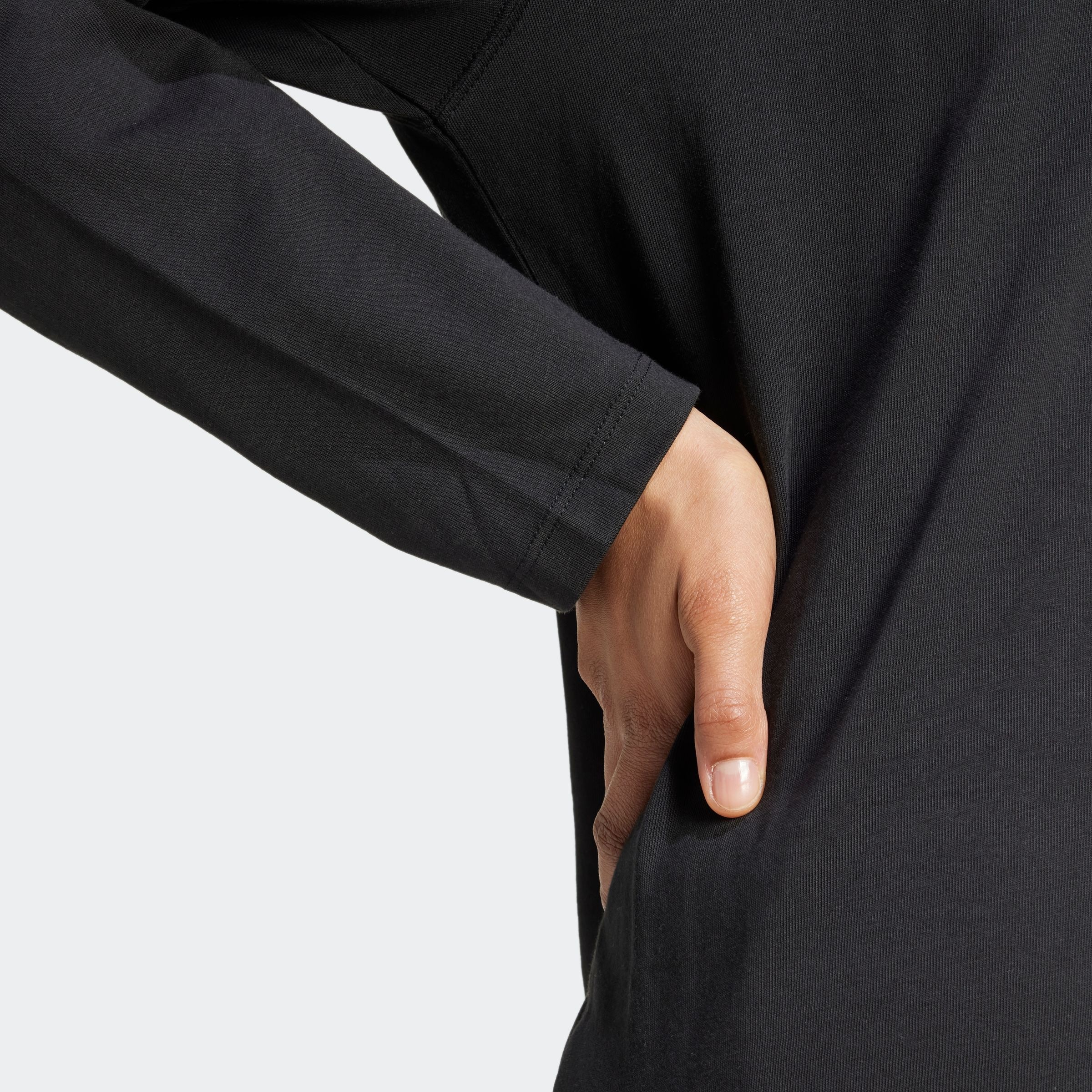 adidas Originals Langarmshirt »ESS LONGSLEEVE« lockerer Schnitt, Langarm, aus Baumwolljersey