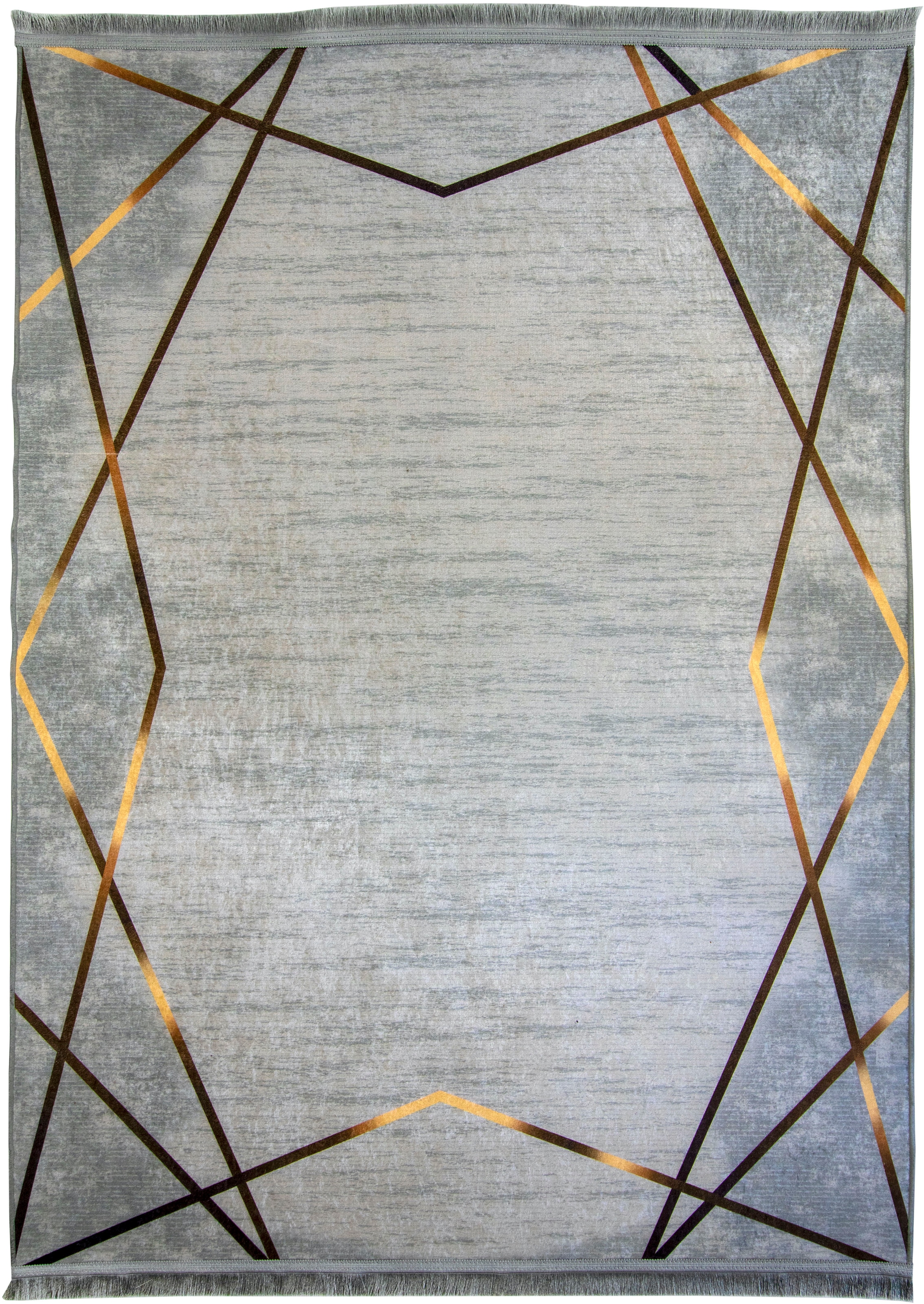 Teppich »Sultan 0014«, rechteckig, Kurzflor, bedruckt, goldfarbene Akzente, mit...