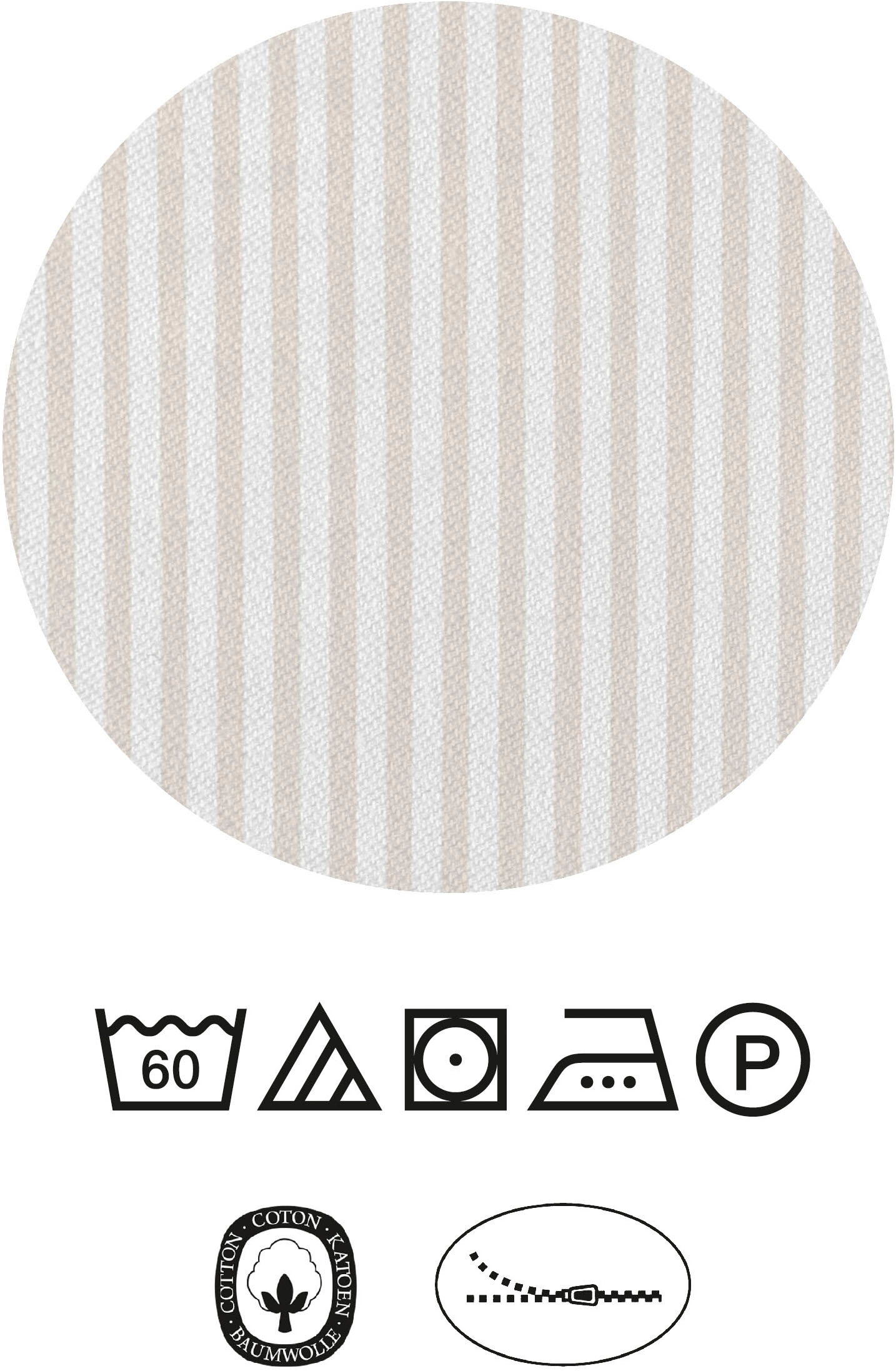 Daniel Hechter Bettwäsche »0061304«, feiner Glanz+weicher Griff, 100% Baumwolle, Reißverschluss,LOGO+Paspel