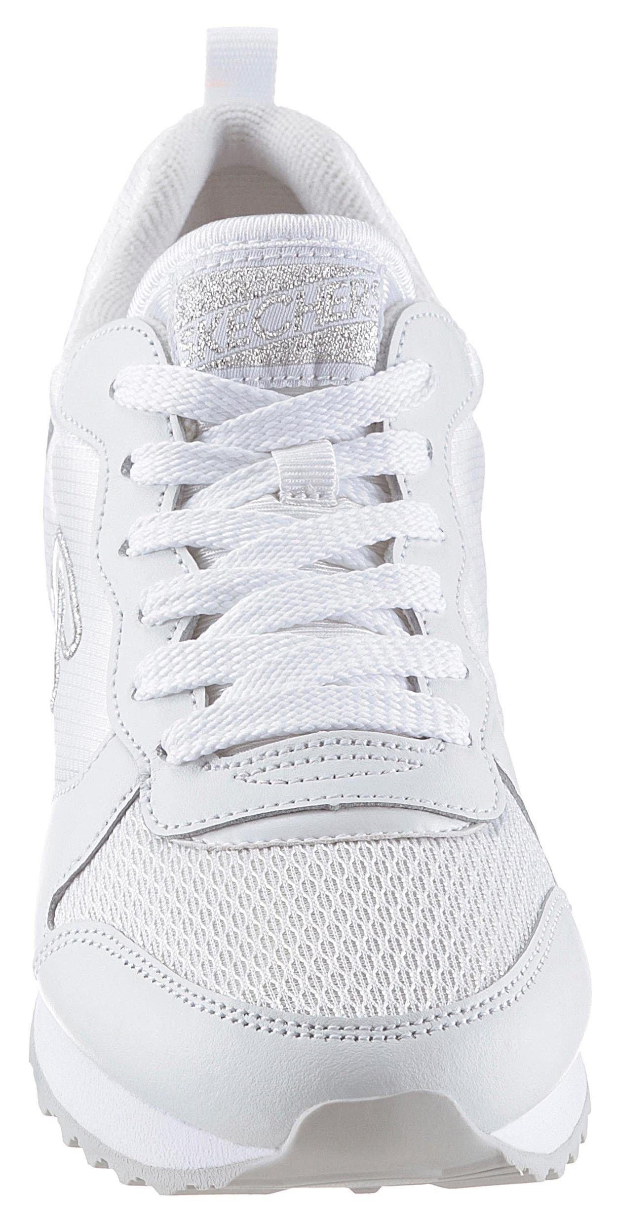 Skechers Sneaker »Gold´n Gurl«, mit Metallic-Details, Freizeitschuh, Halbschuh, Schnürschuh