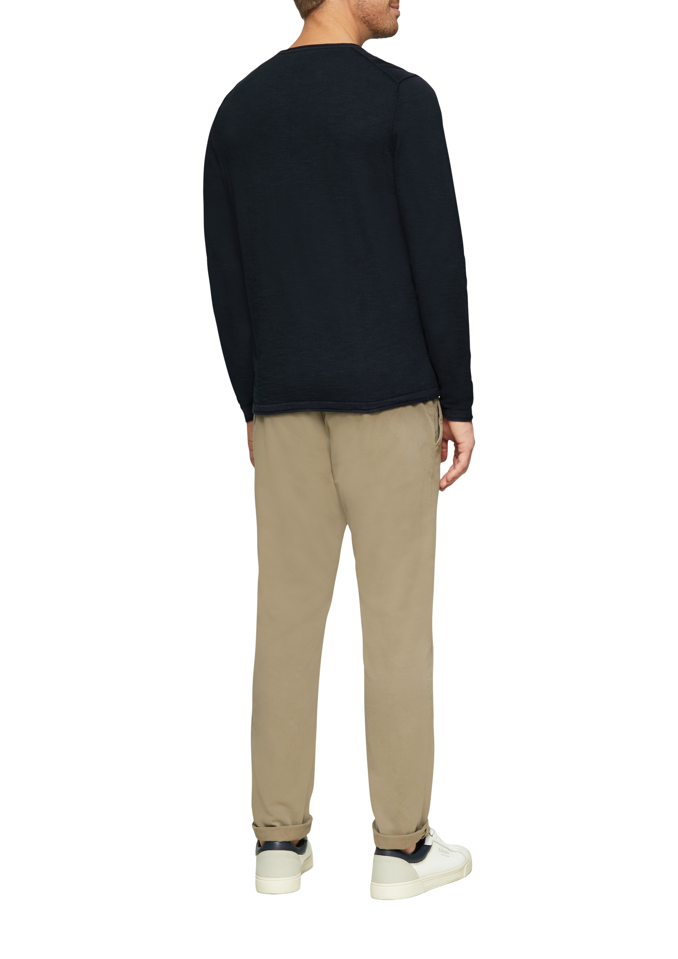 s.Oliver Rundhalspullover mit Rundhalsausschnitt