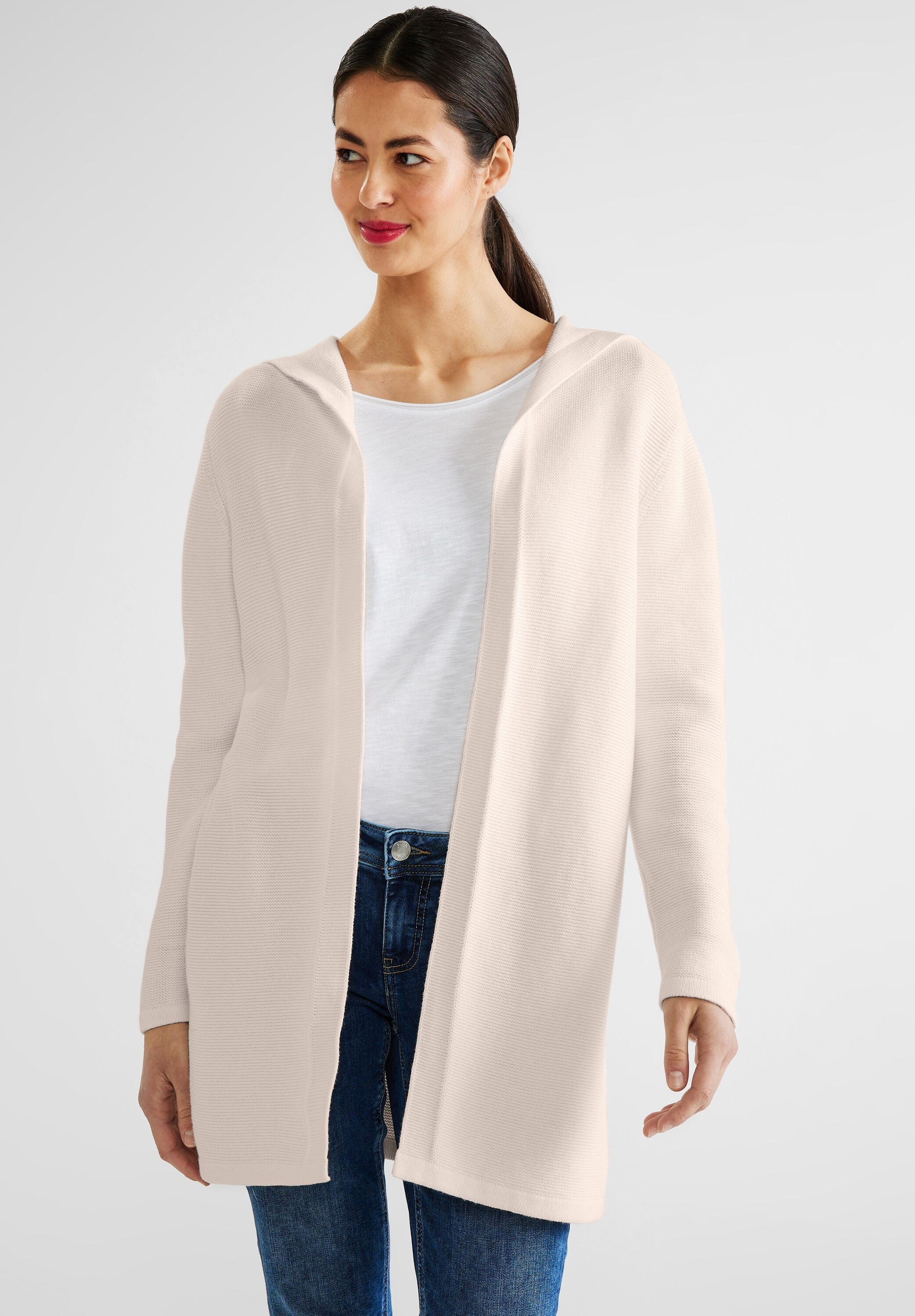 STREET ONE Longstrickjacke, in Unifarbe kaufen