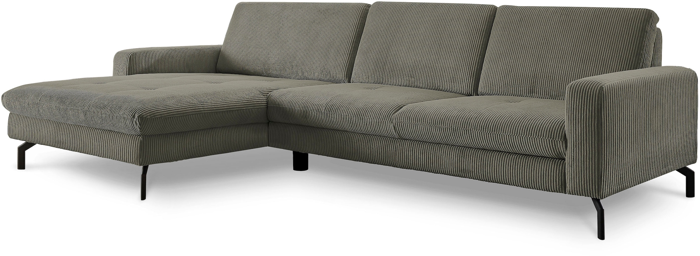 Die PlanBar Ecksofa "MP-IN20110 L-Form mit Federkern-Polsterung" optional mit Funktionen erhältlich