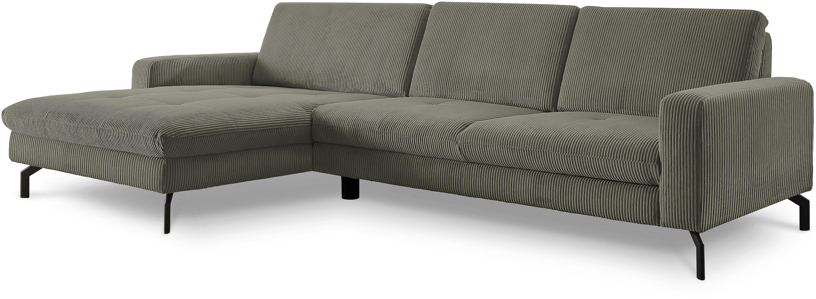 Die PlanBar Ecksofa "MP-IN20110 L-Form mit Kaltschaum-Polsterung" optional mit Funktionen erhältlich