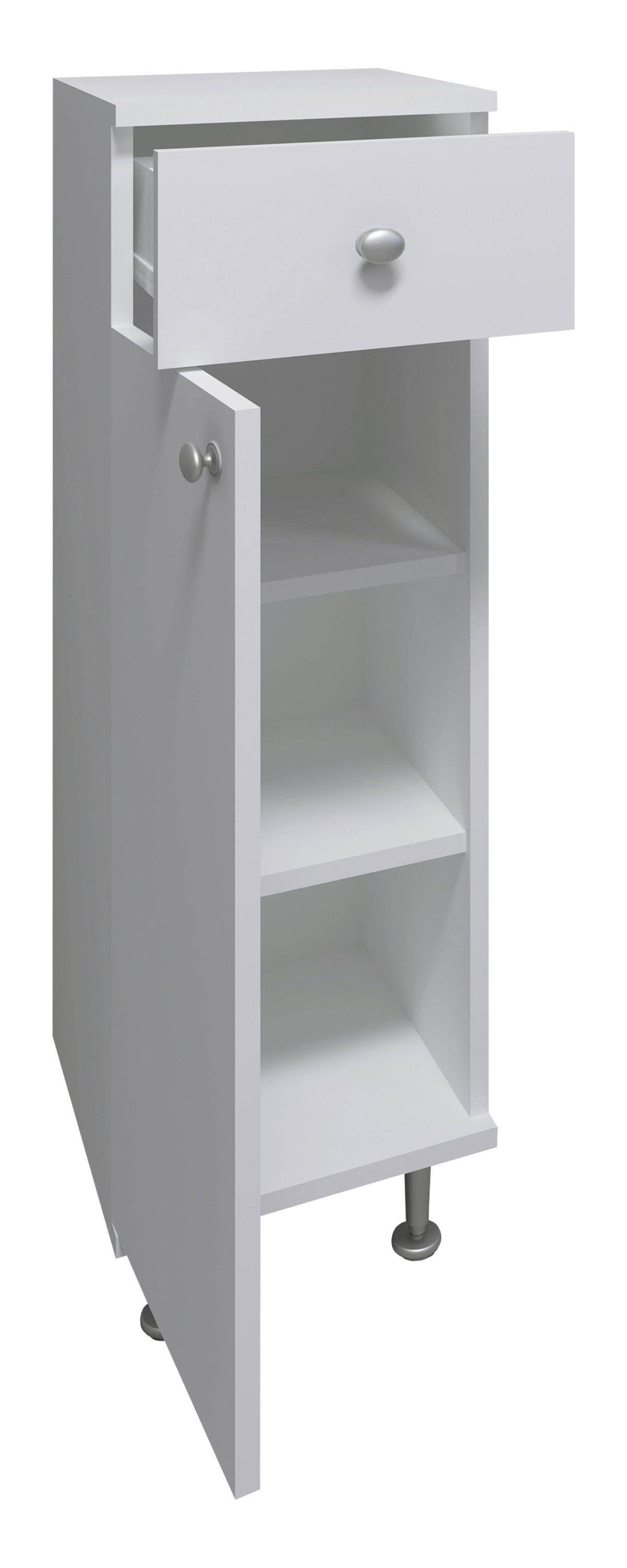 VCM Midischrank »Badmöbel Midischrank Badschrank Schublade Nilosi«