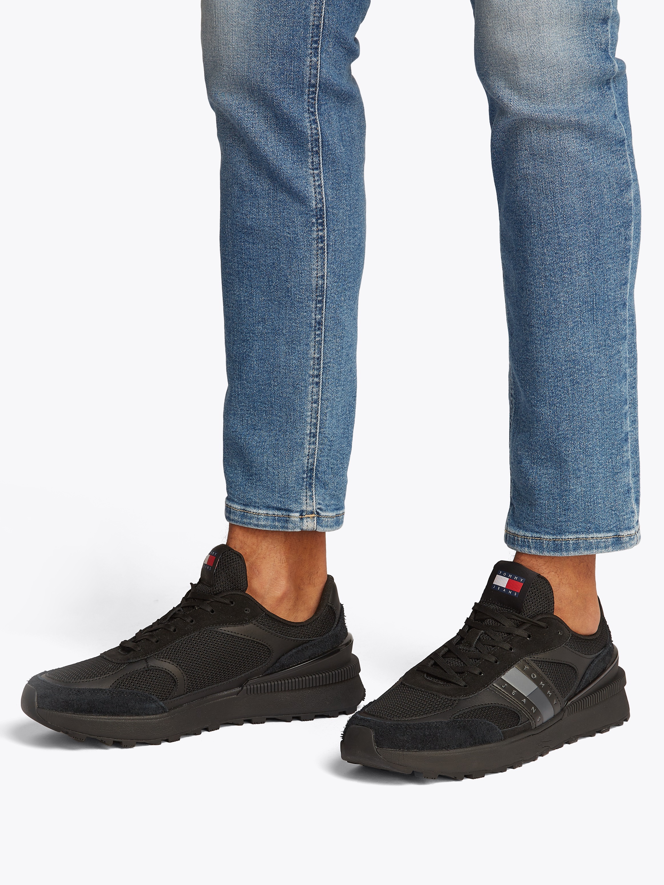 Tommy Jeans Sneaker "TJM TECHNICAL RUNNER ESS", Freizeitschuh, Halbschuh, S günstig online kaufen