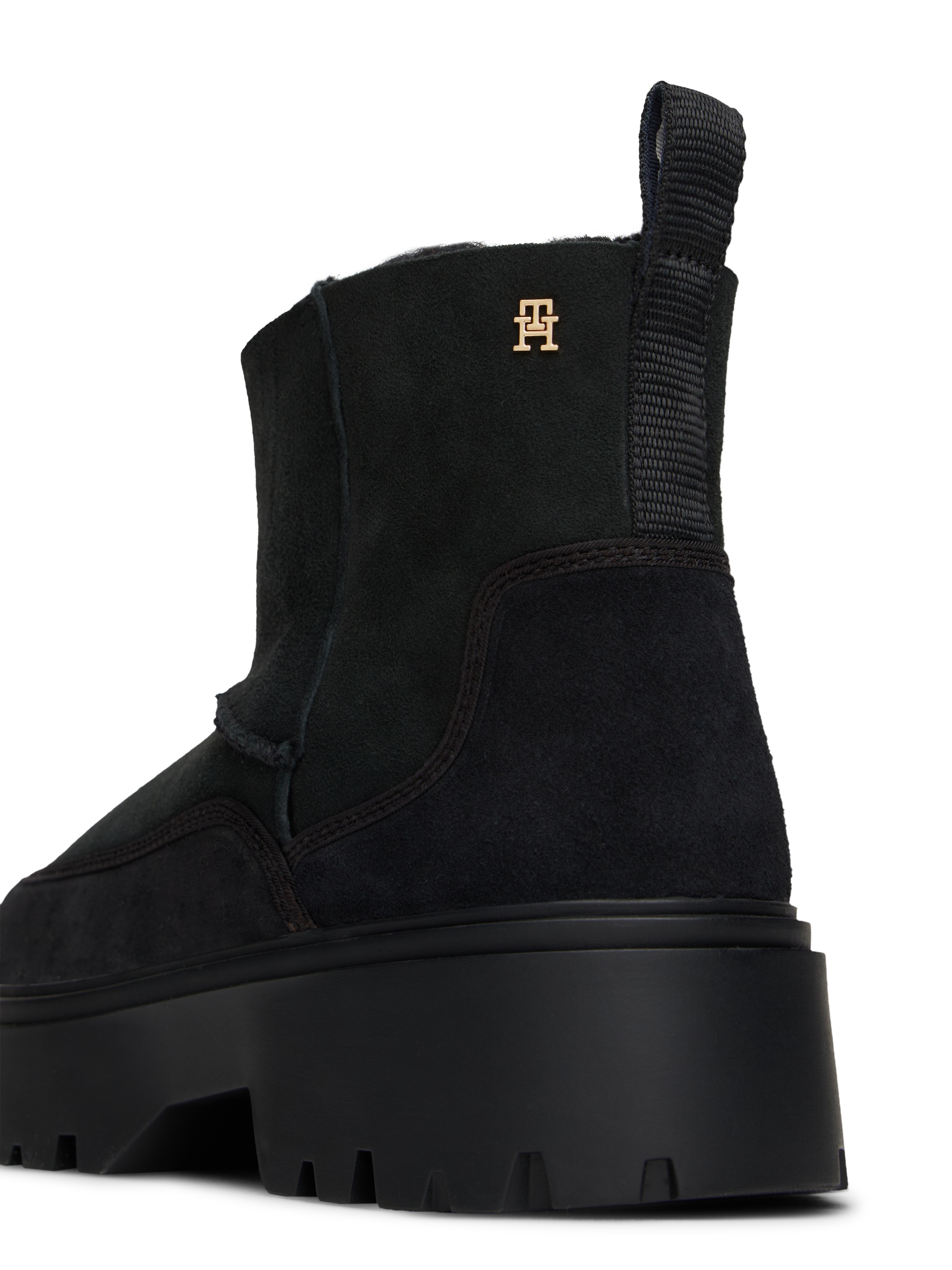 Tommy Hilfiger Winterboots "REAL SHEARLING PULLON SNOWBOOT" Plateau, Schlup günstig online kaufen