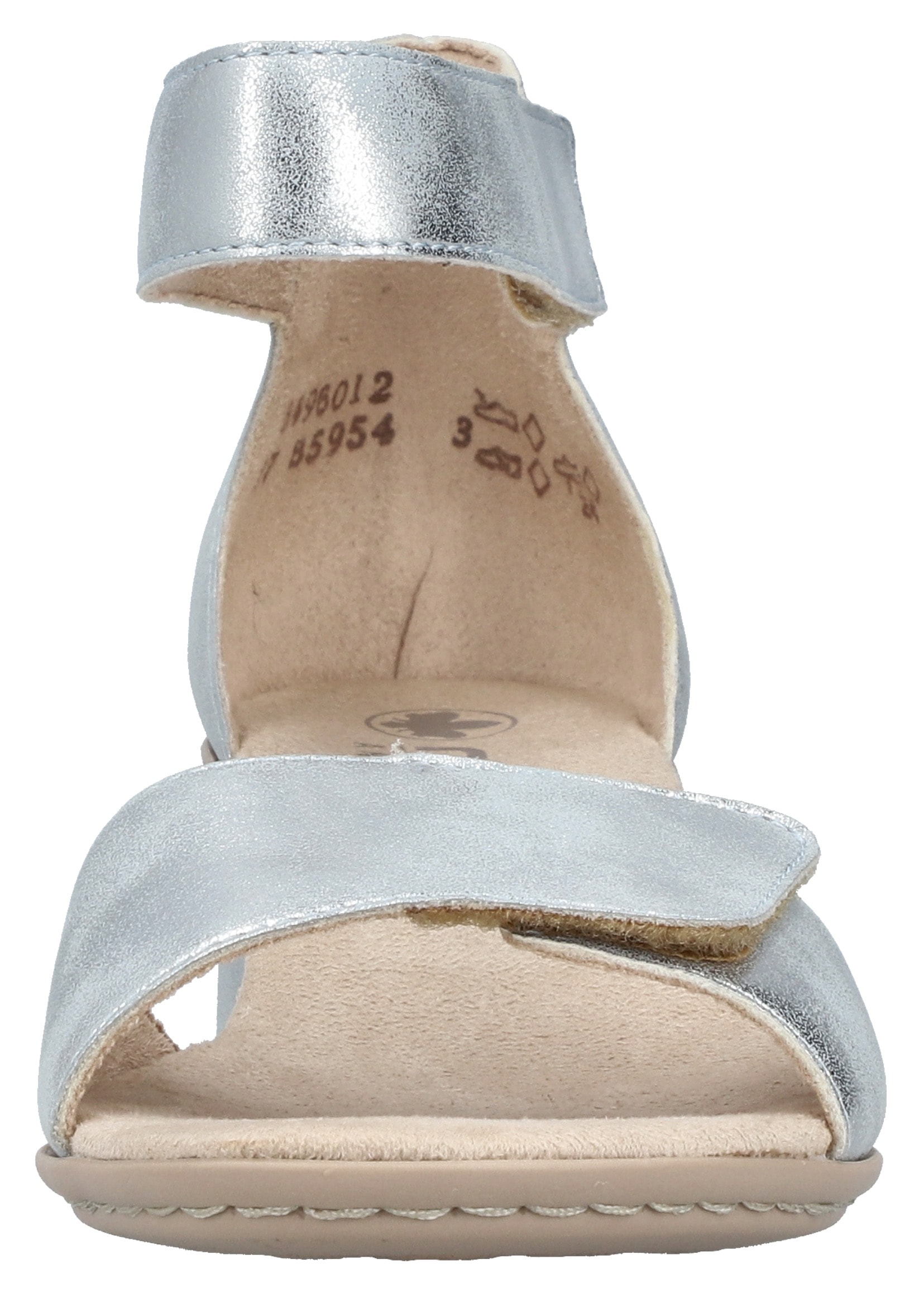 Rieker Sandalette, Sommerschuh, Sandale, Blockabsatz, mit praktischen Klettverschlüssen
