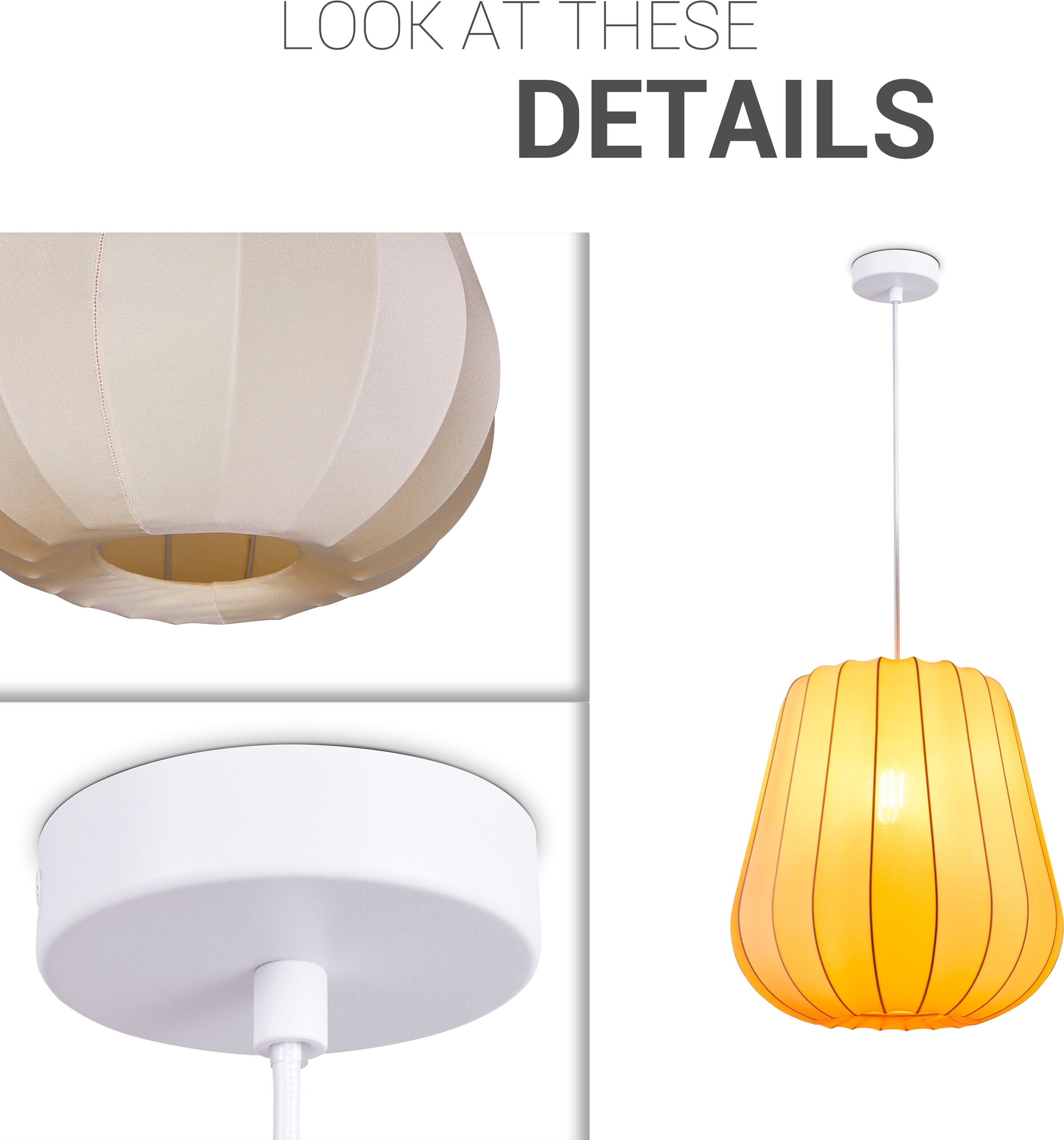 Paco Home Pendelleuchte »HUGO PD1«, 1 flammig, Leuchtmittel E27 | ohne Leuchtmittel