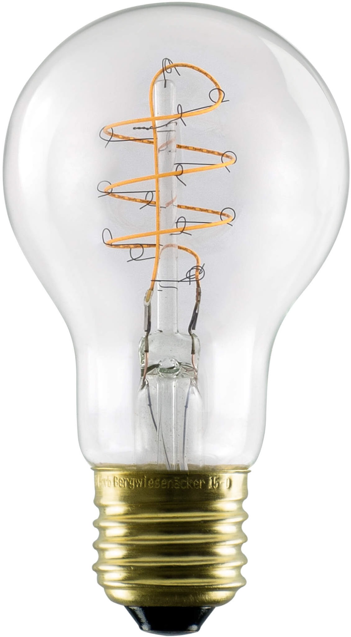 SEGULA LED-Filament "LED Glühlampe A19 klar, E27", L:11cm Ø:6cm, transparent, Leuchtmittel