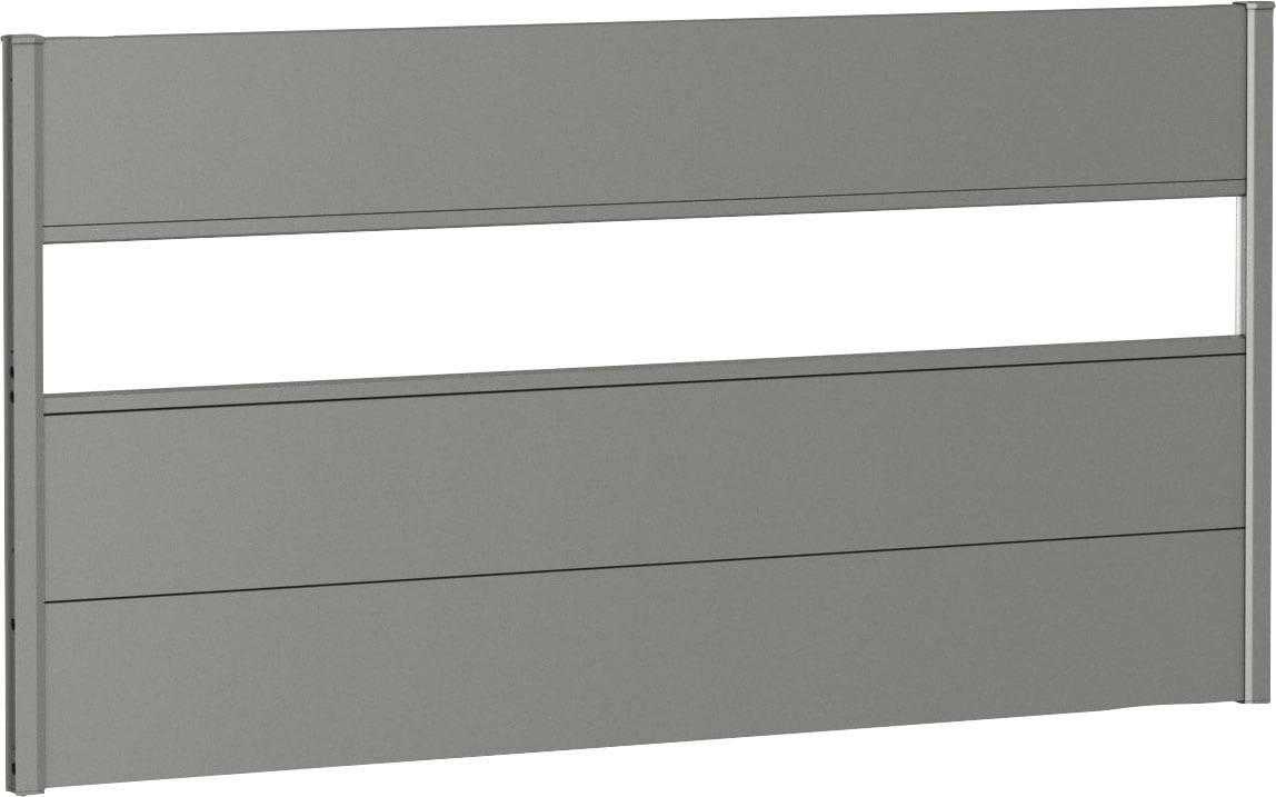 2 cm 1 LxH: Metall-Paneele, | Sichtschutzelement, 180x91 per Biohort und 3 BAUR Schienen, Acrylglas-Paneel Rechnung