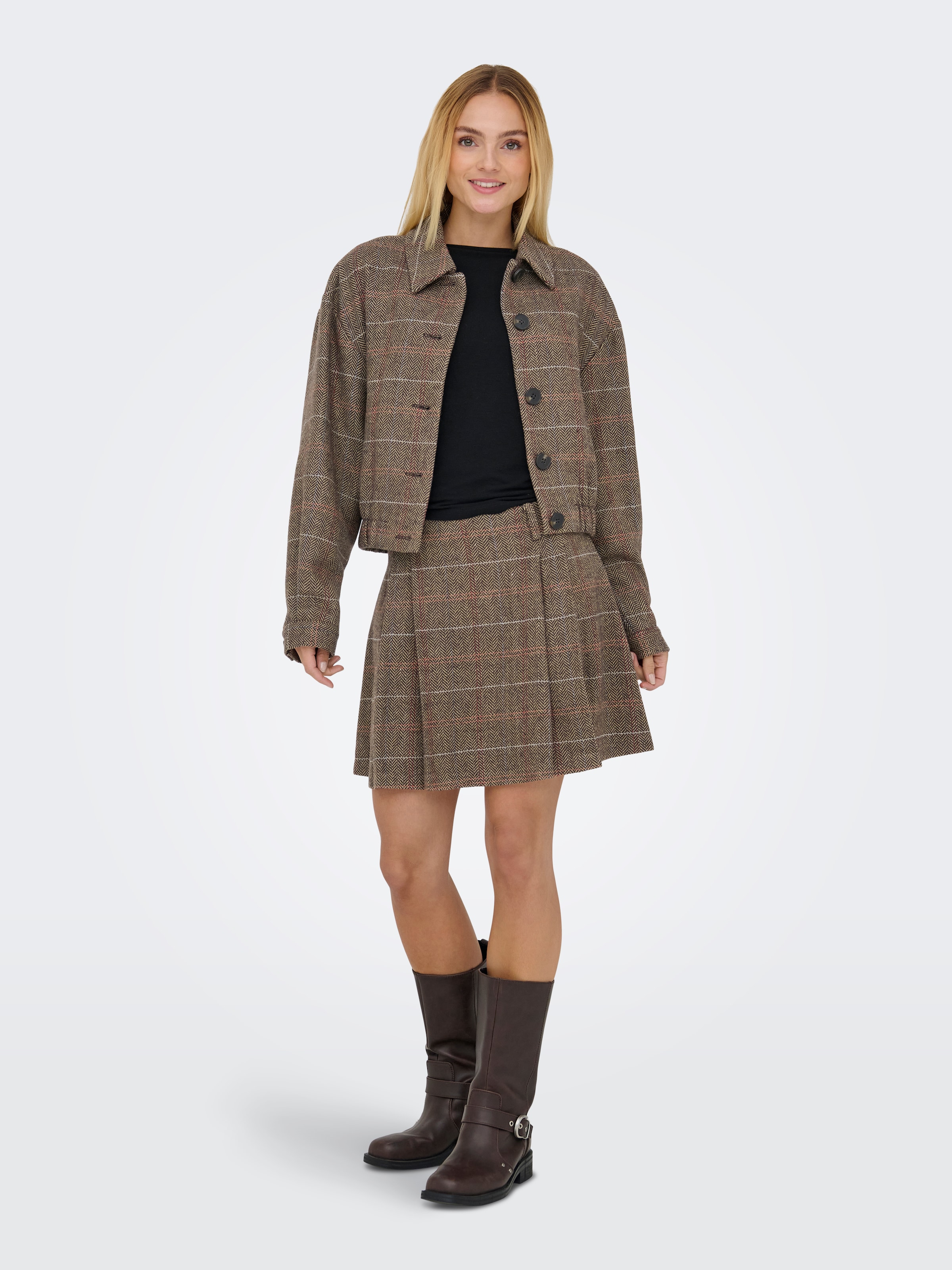 ONLY Karorock »ONLRICCA LIFE CHECK MW SKIRT OTW«