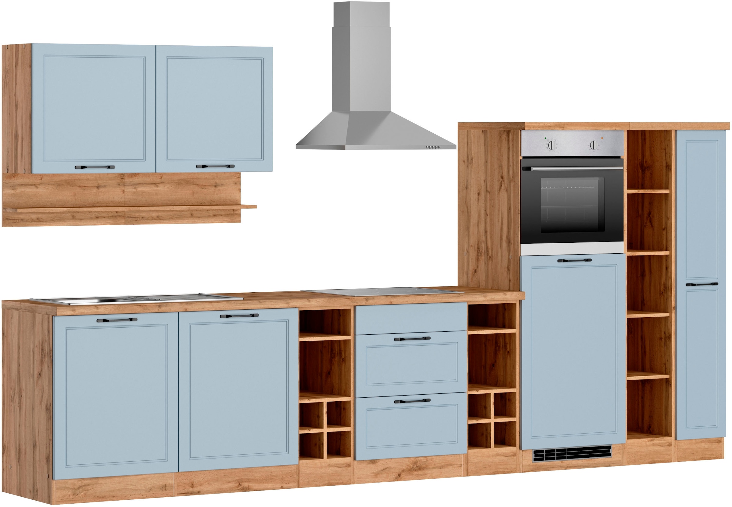 KOCHSTATION Küchenzeile »KS-Lana«, 360 cm breit, wahlweise mit oder ohne E-Geräte