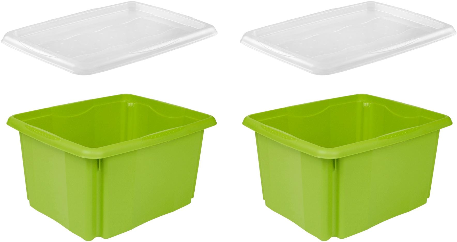 keeeper "emil" Aufbewahrungsbox, 24 L, mit Deckel, hochwertiger Kunststoff