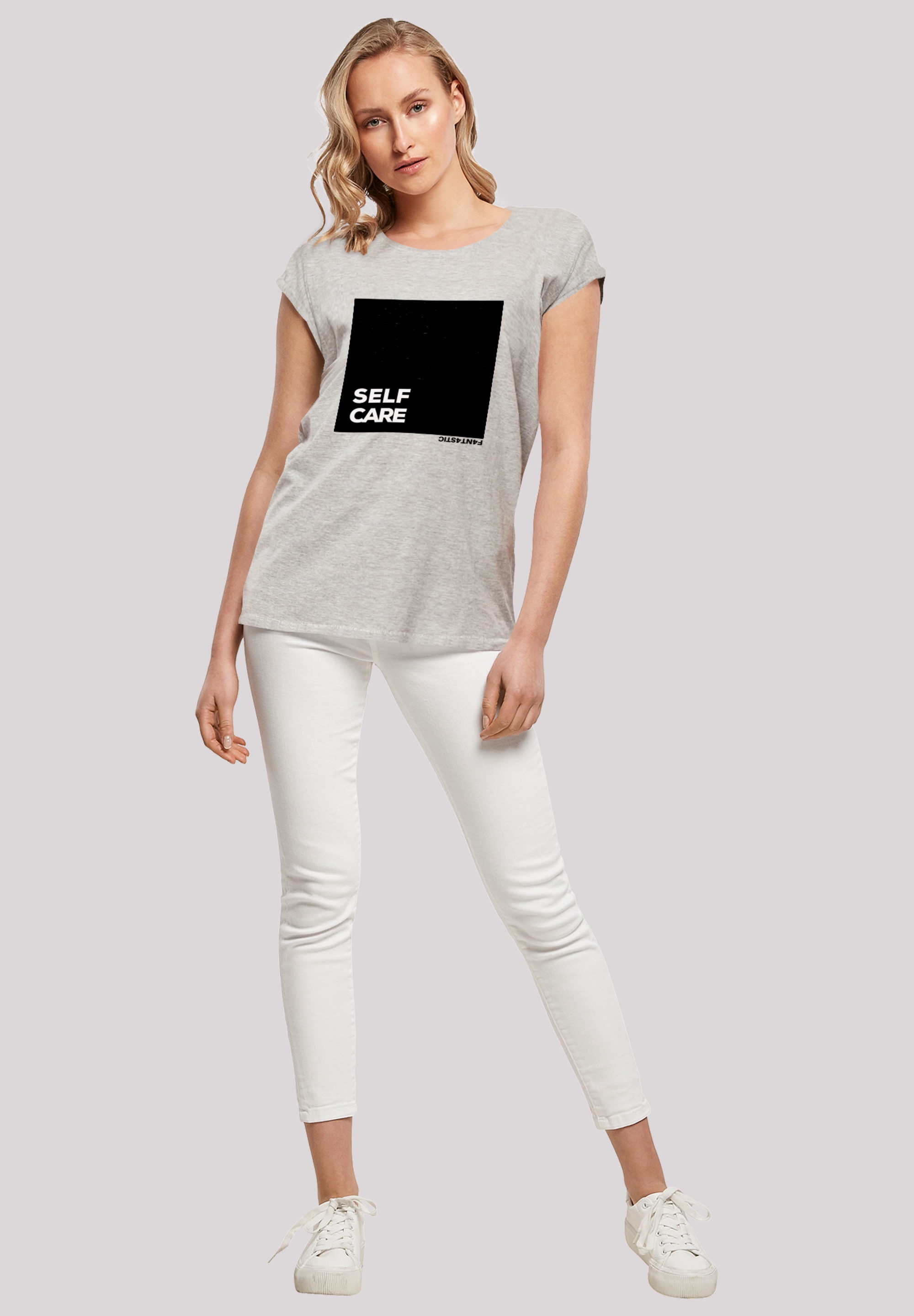 F4NT4STIC T-Shirt »SELF CARE SHORT SLEEVE TEE«, Print