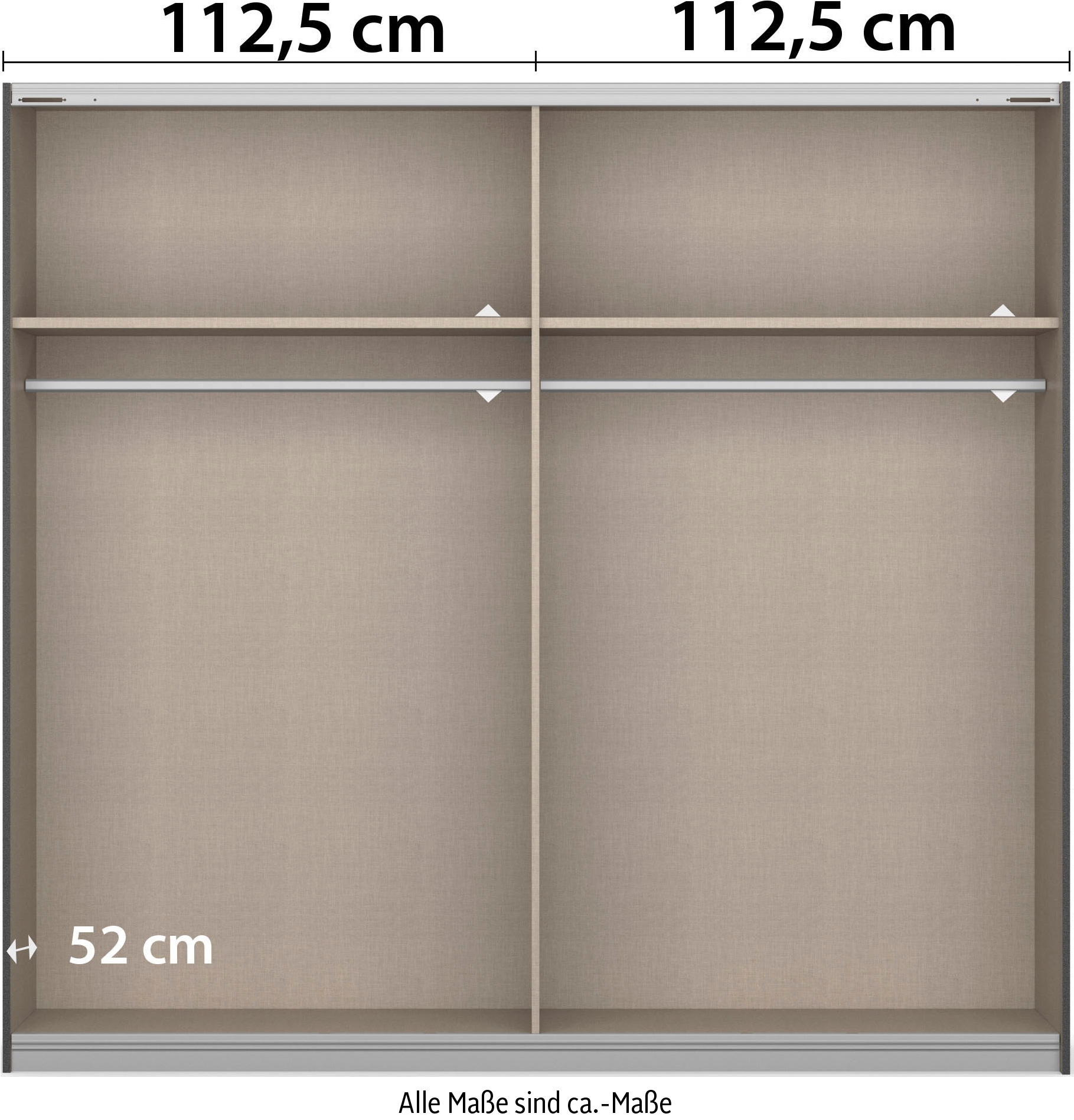 rauch Schlafzimmer-Set »Komplettschlafzimmer Schlafzimmer BARCELONA mit Schrank Breite 226 cm,«, (Set, 4 tlg.), Bett 160 oder 180 cm und 2 Nachttischen MADE IN GERMANY