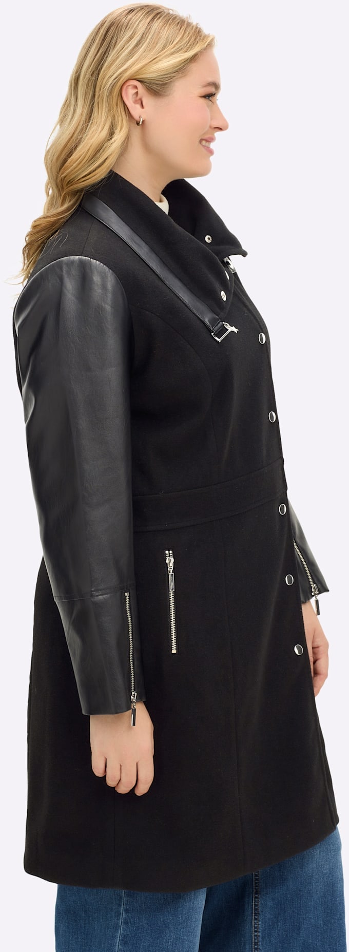 sheego by Joe Browns Outdoorjacke ohne Kapuze