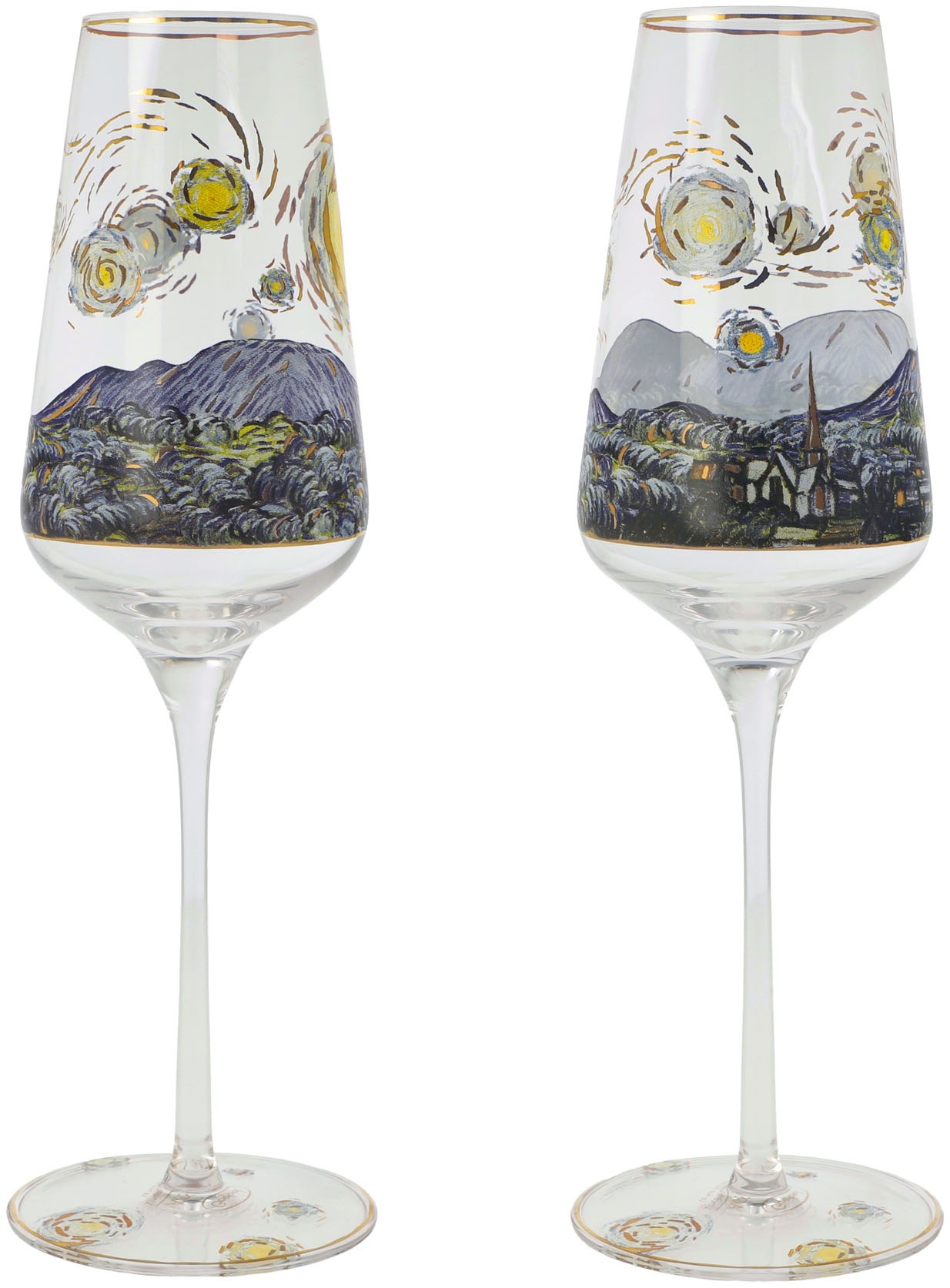 Goebel Sektglas "Sektglas Vincent Van Gogh -Sternennacht"
