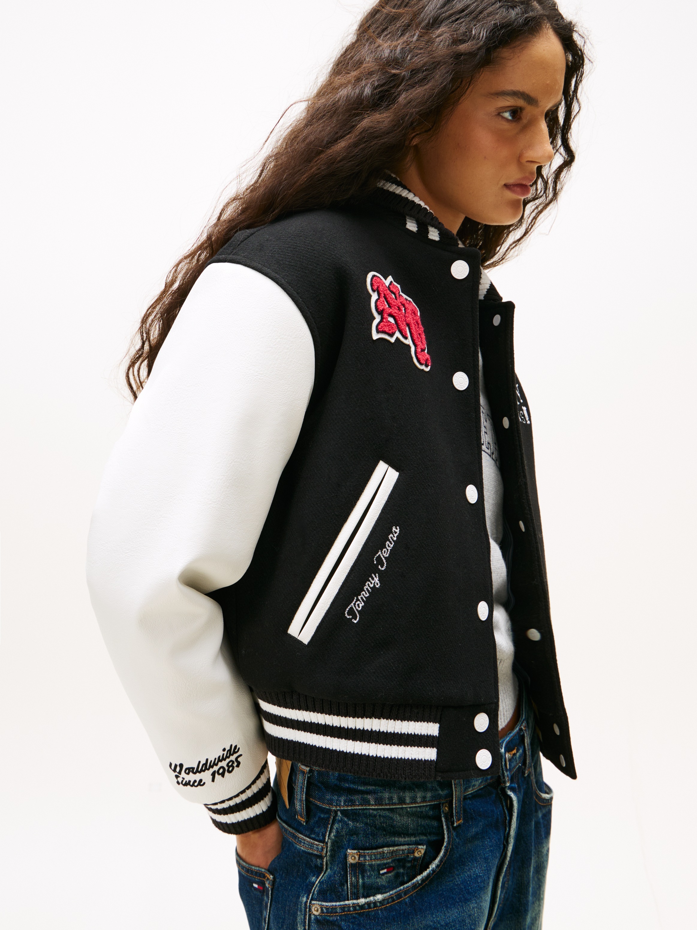 Tommy Jeans Collegejacke »TJW WOOL VARSITY JACKET«, mit Wolle