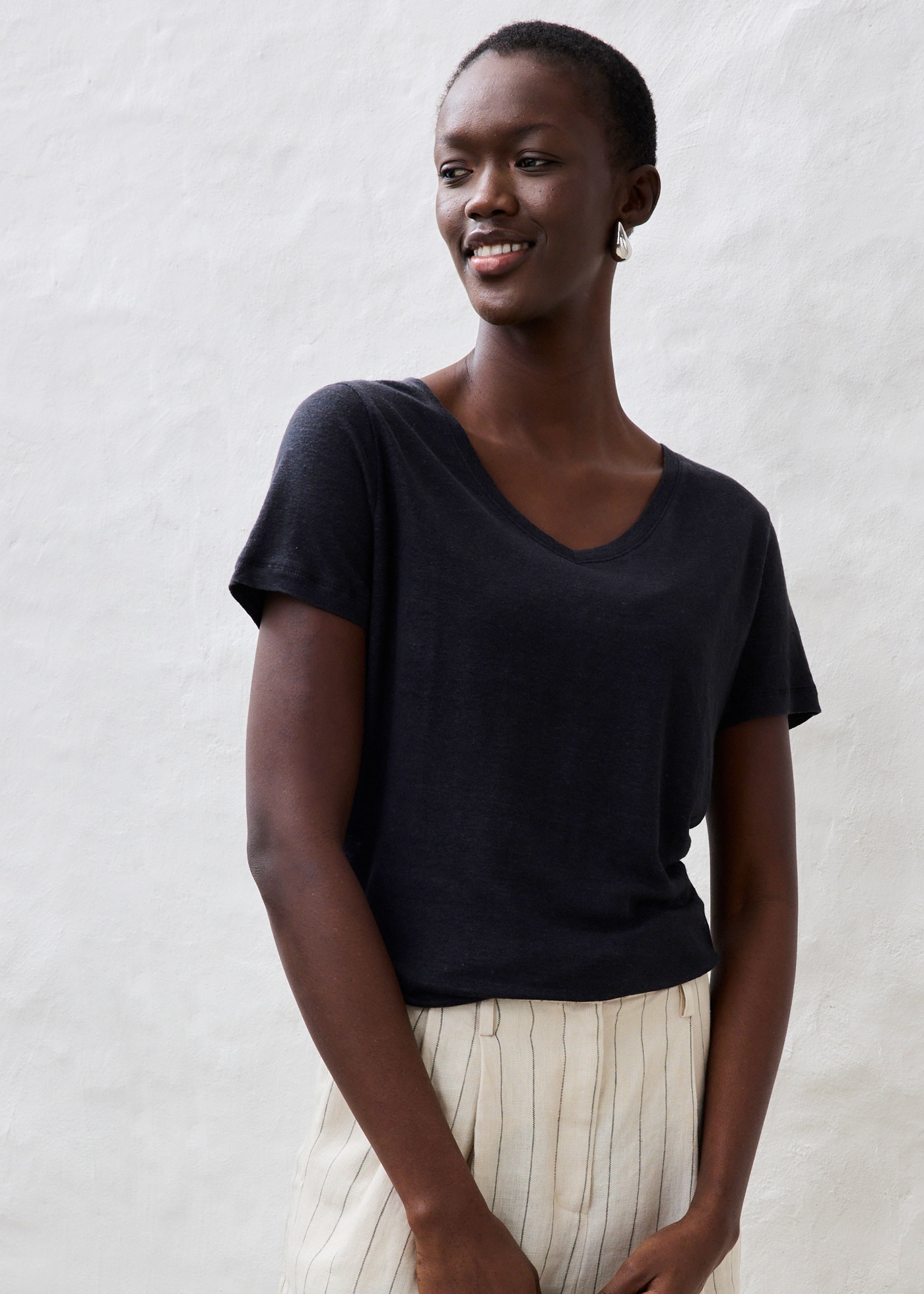 bonprix T-Shirt "Shirt aus reinem Leinen" Shirt aus reinem Leinen günstig online kaufen