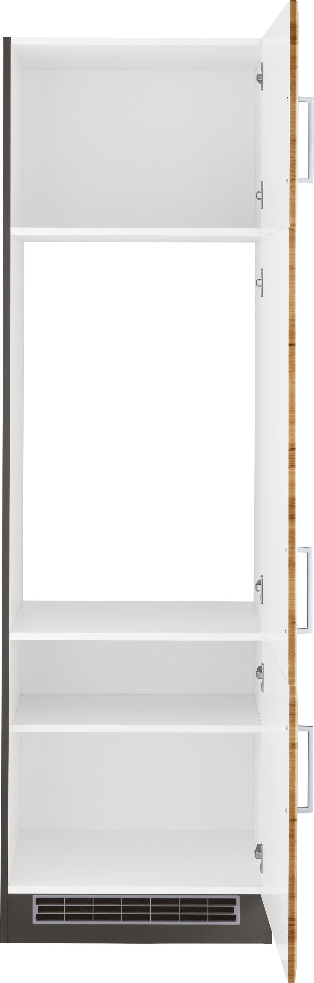 HELD MÖBEL Kühlumbauschrank »Stockholm«, 60 cm breit, hochwertige MDF-Fronten mit Fräsung