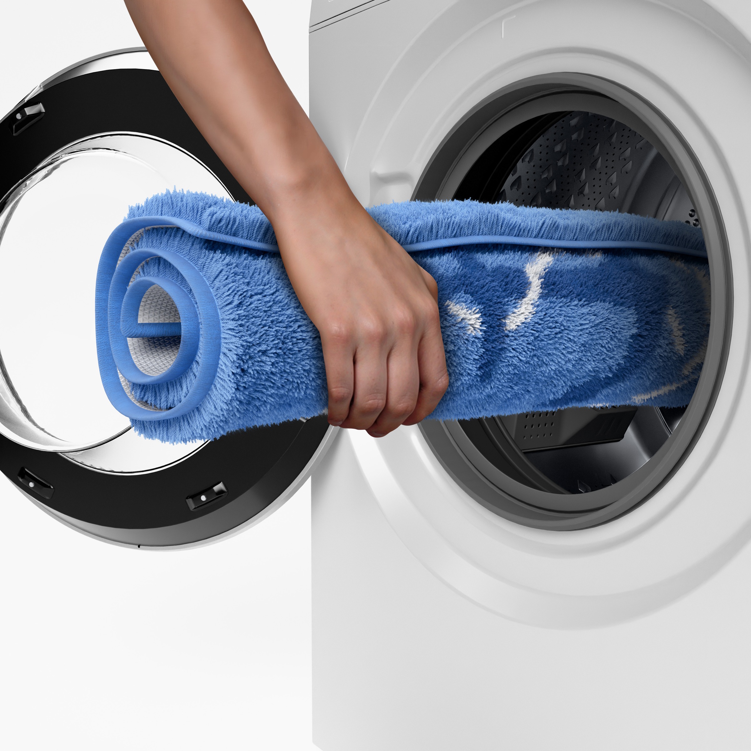 Grund Badematte »Port Louis« Höhe 20 mm rutschhemmend beschichtet fußbodenheizungsgeeignet Design mit Anker, maritim, Made in Europe