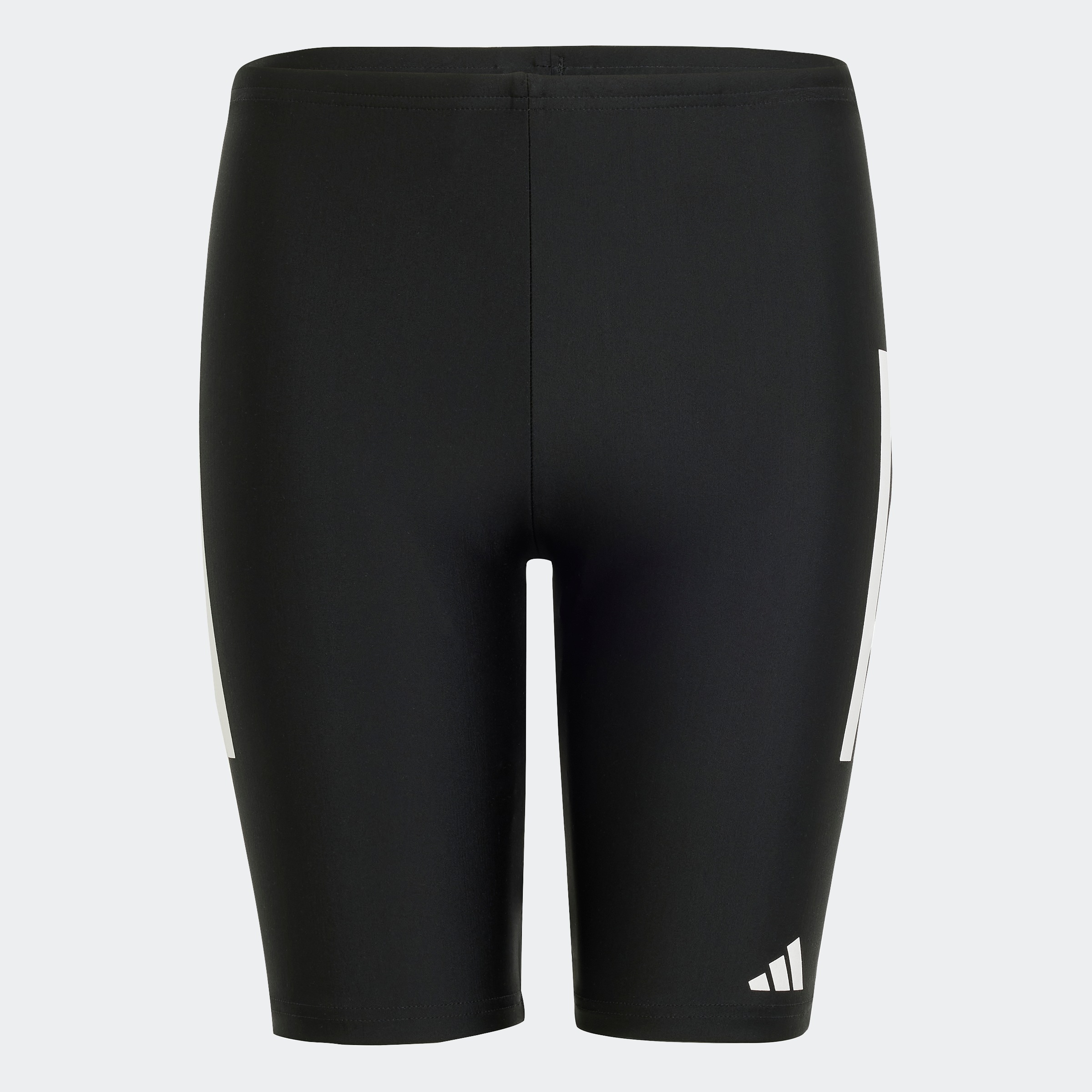 Badehose ADIDAS PERFORMANCE "3-STREIFEN KIDS JAMMER", Jungen, Gr. 92, N-Gr, schwarz-weiß (schwarz, weiß), Obermaterial: 78% Polyamid, 22% Elasthan, Badehosen Badehose