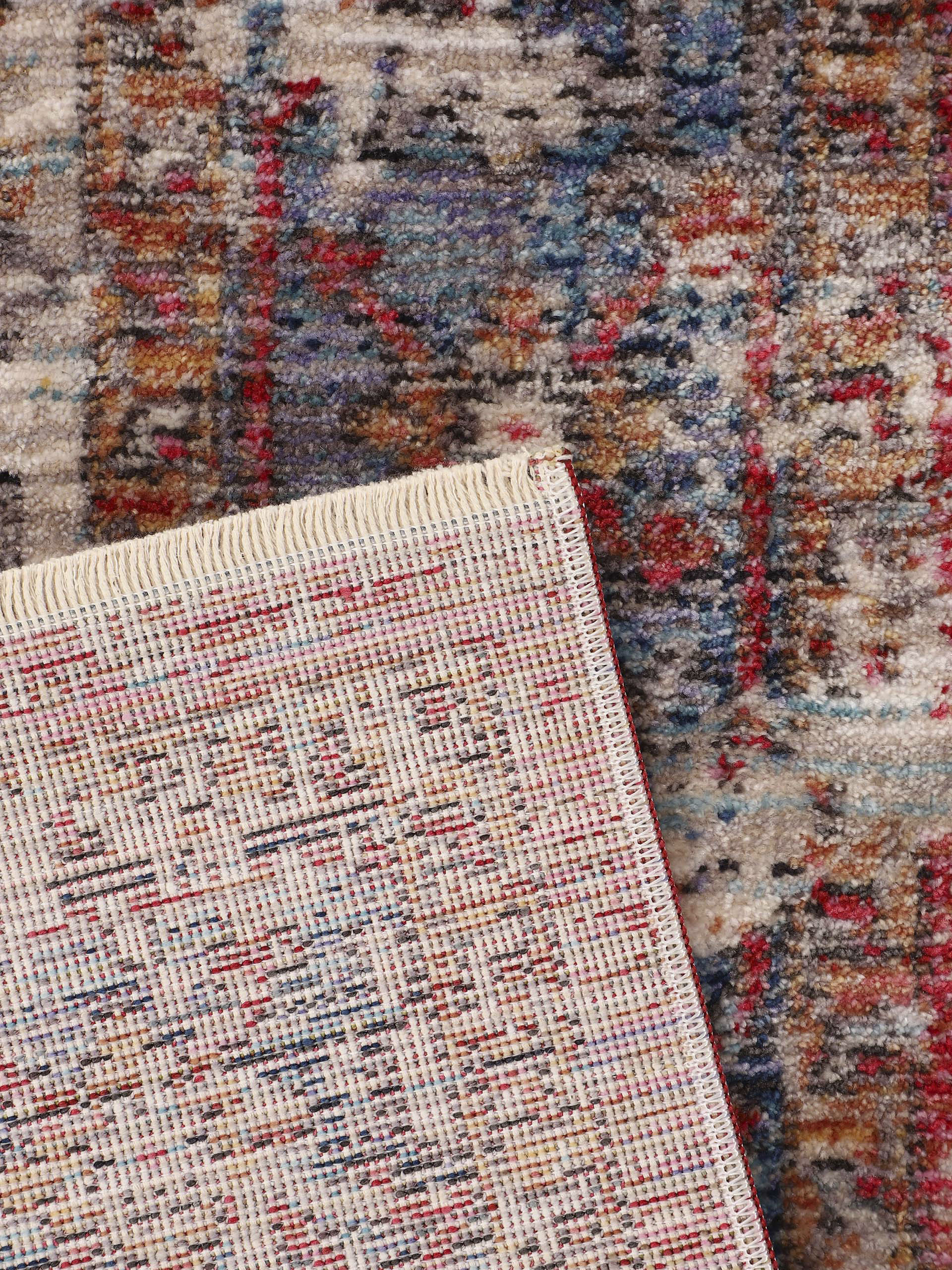 Thumbnail - carpetfine Teppich "Phoenix Vintage", rechteckig, 6 mm Höhe, Vintage Orient Look, mit Fransen, Wohnzimmer