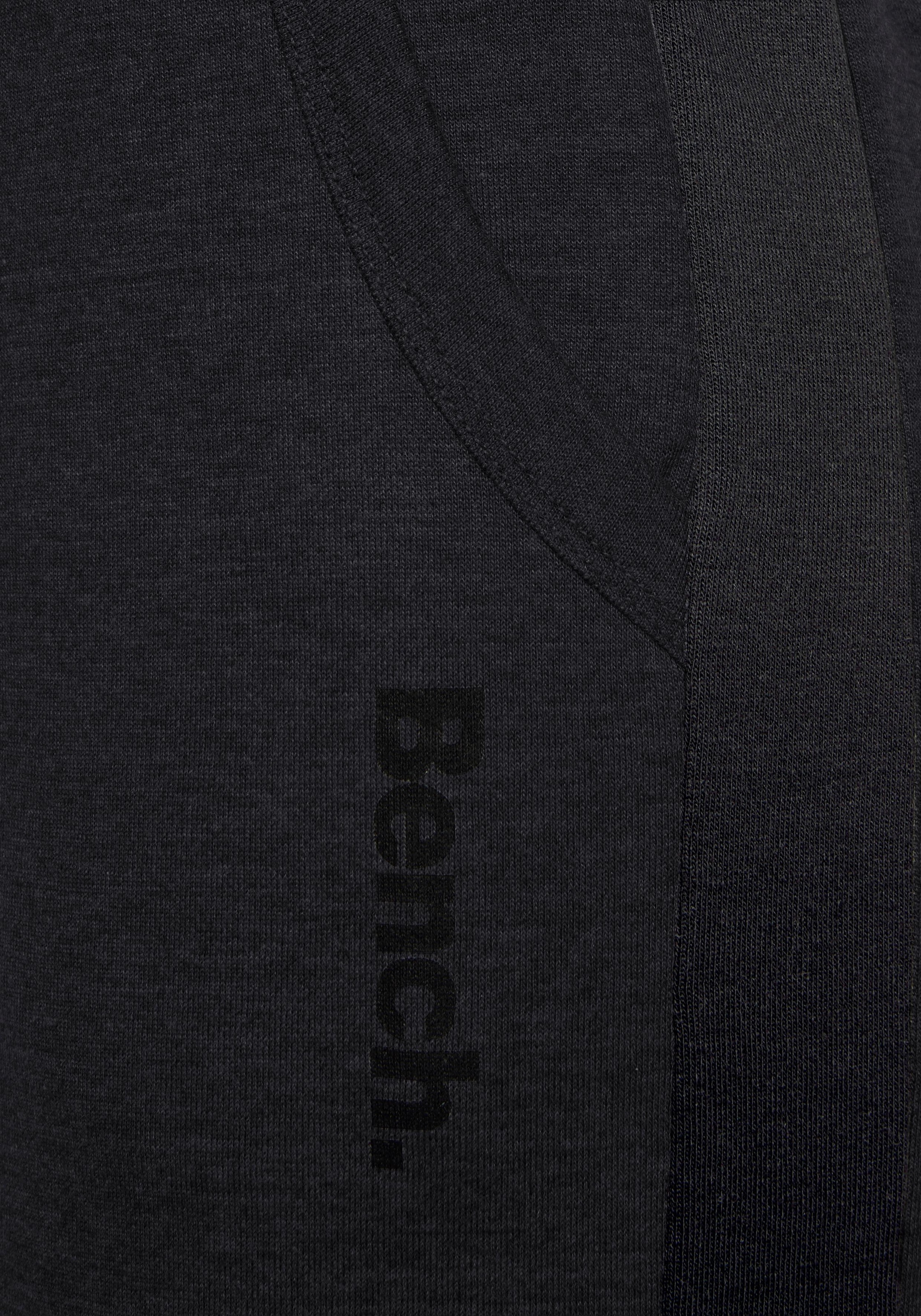 und schmalem Friday mit Bench. Sweathose, | Seitenstreifen Bein, Loungeanzug BAUR Black