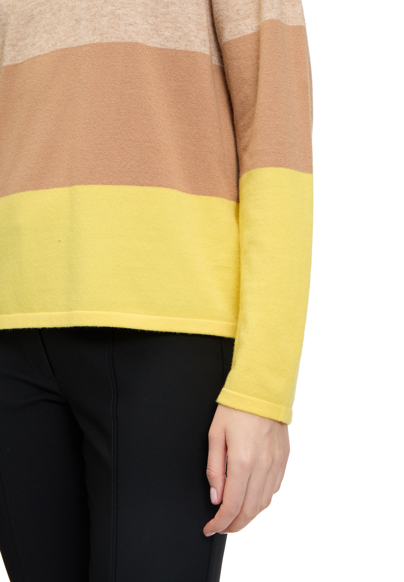 Betty Barclay Strickpullover »Betty Barclay Feinstrickpullover mit Color Blocking«, (1 tlg.), Material