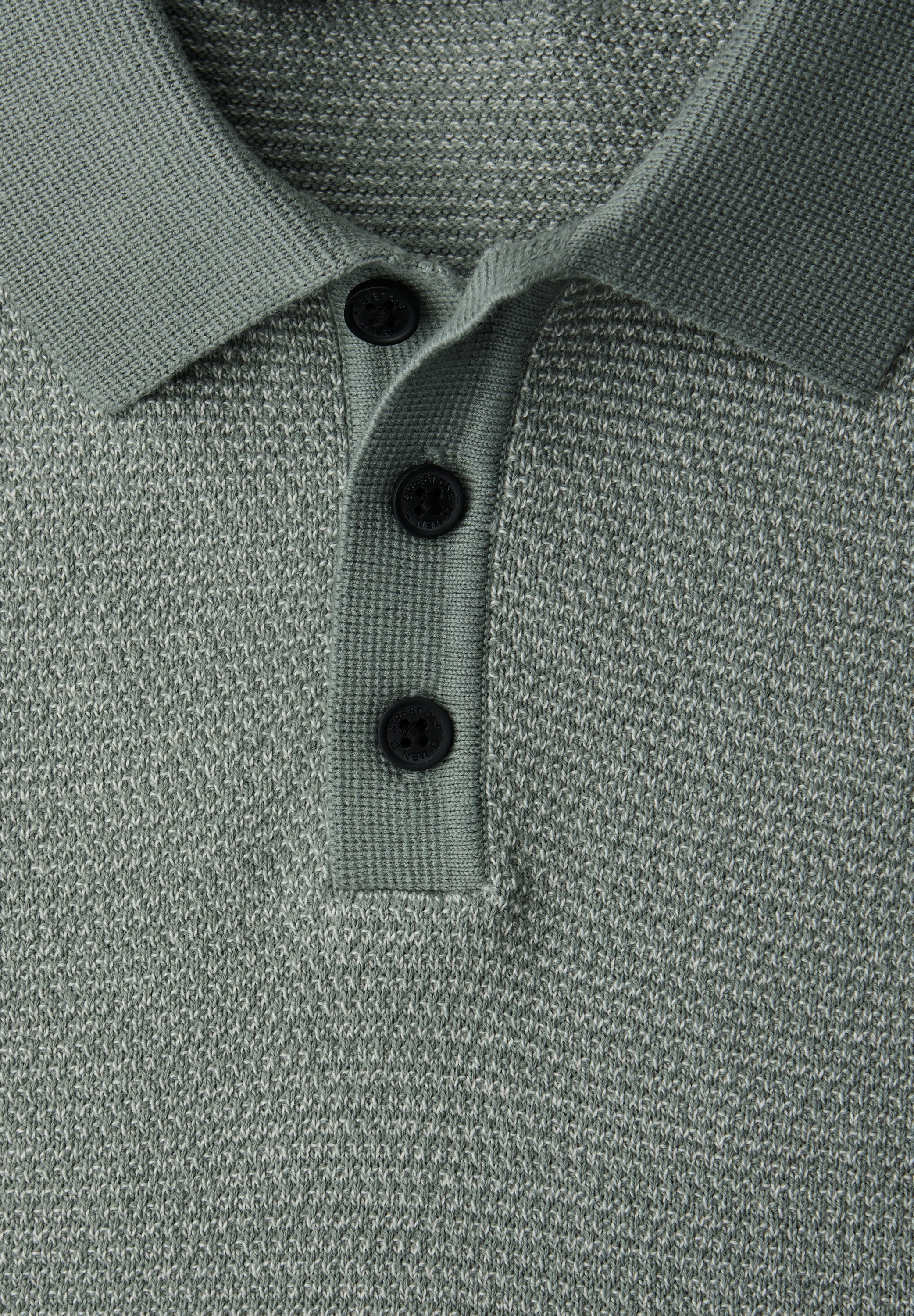 STREET ONE MEN Kurzarmpullover im soften Baumwoll-Mix
