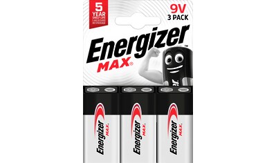 Energizer Batterie »3er Pack Max E-Block 9V«, (Packung, 3 St.) kaufen