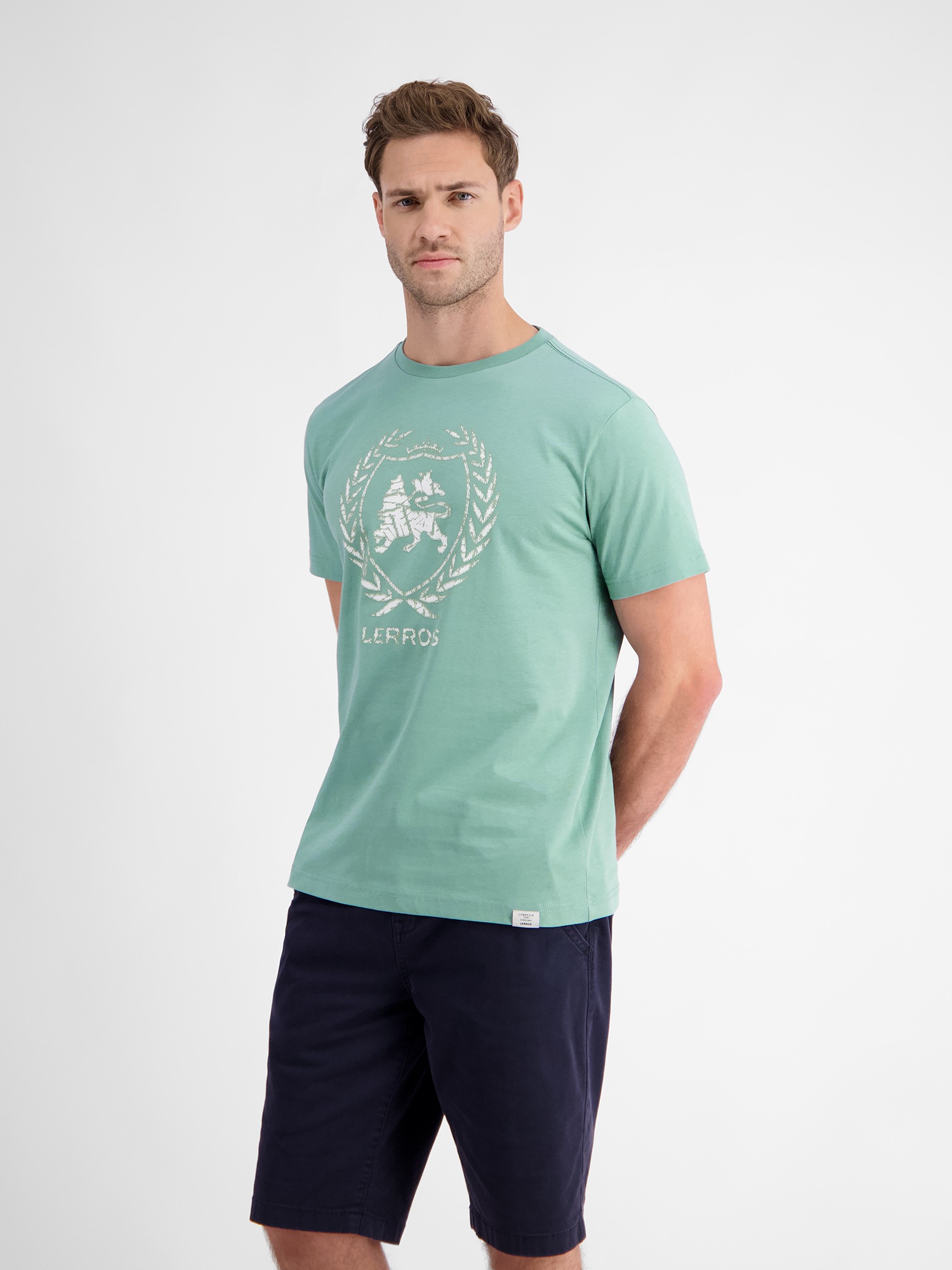 LERROS T-Shirt »LERROS T-Shirt mit Logoprint«
