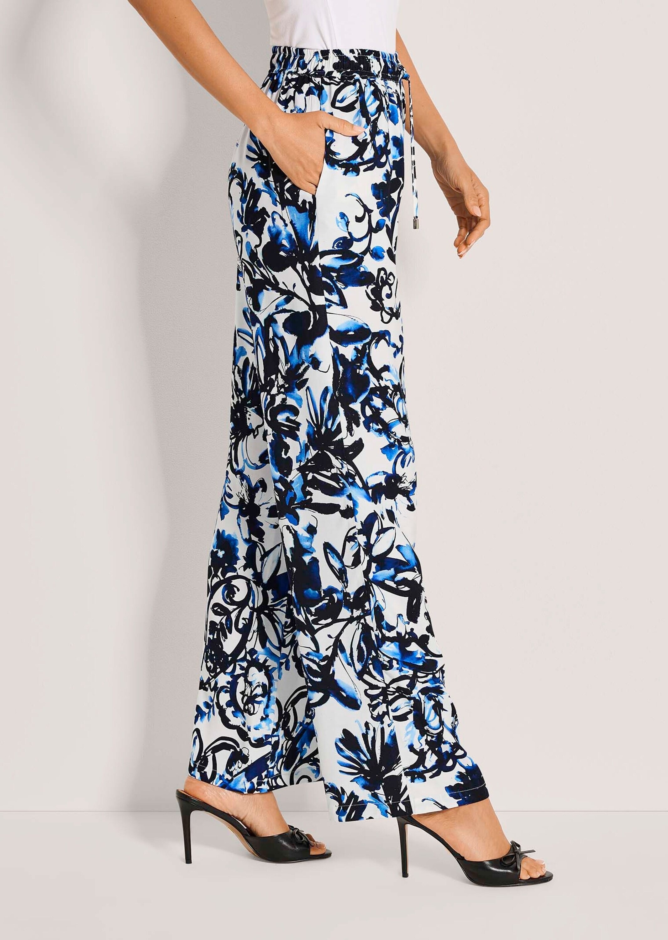 MADELEINE Chinos »Druckhose Sommerhose mit Allover-Print«