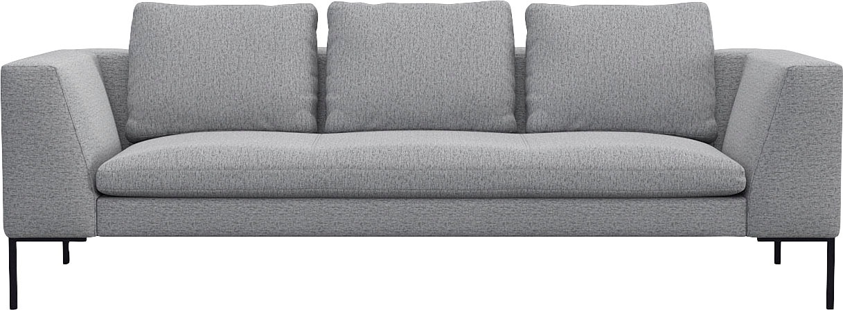 FLEXLUX 3-Sitzer »Loano«, modernes Sofa, frei im Raum stellbar, lose Kissen, Kaltschaum im Sitz