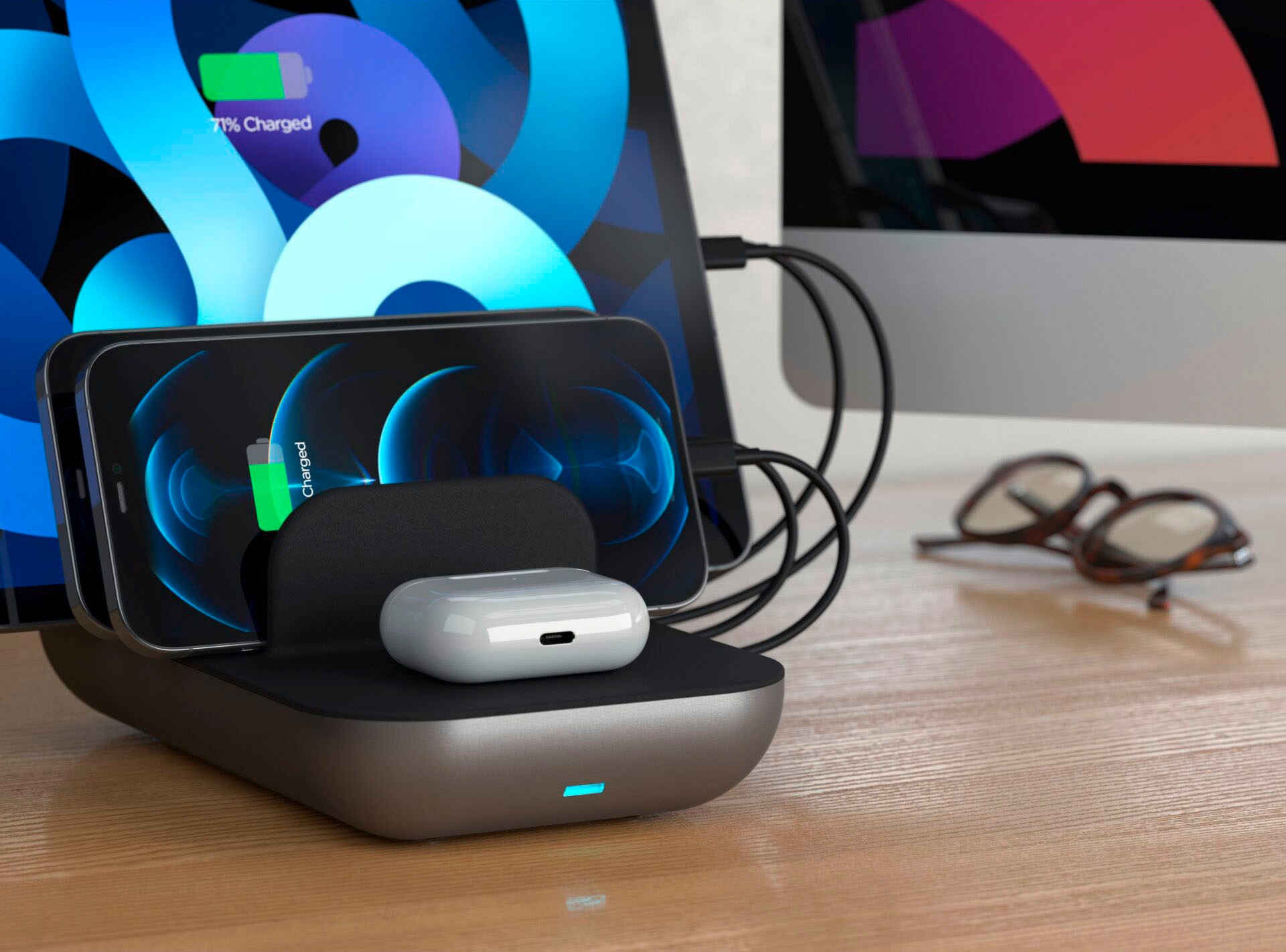 Satechi Wireless Charger »Dock5 Multi-Device Charging Station«, (1 St.)