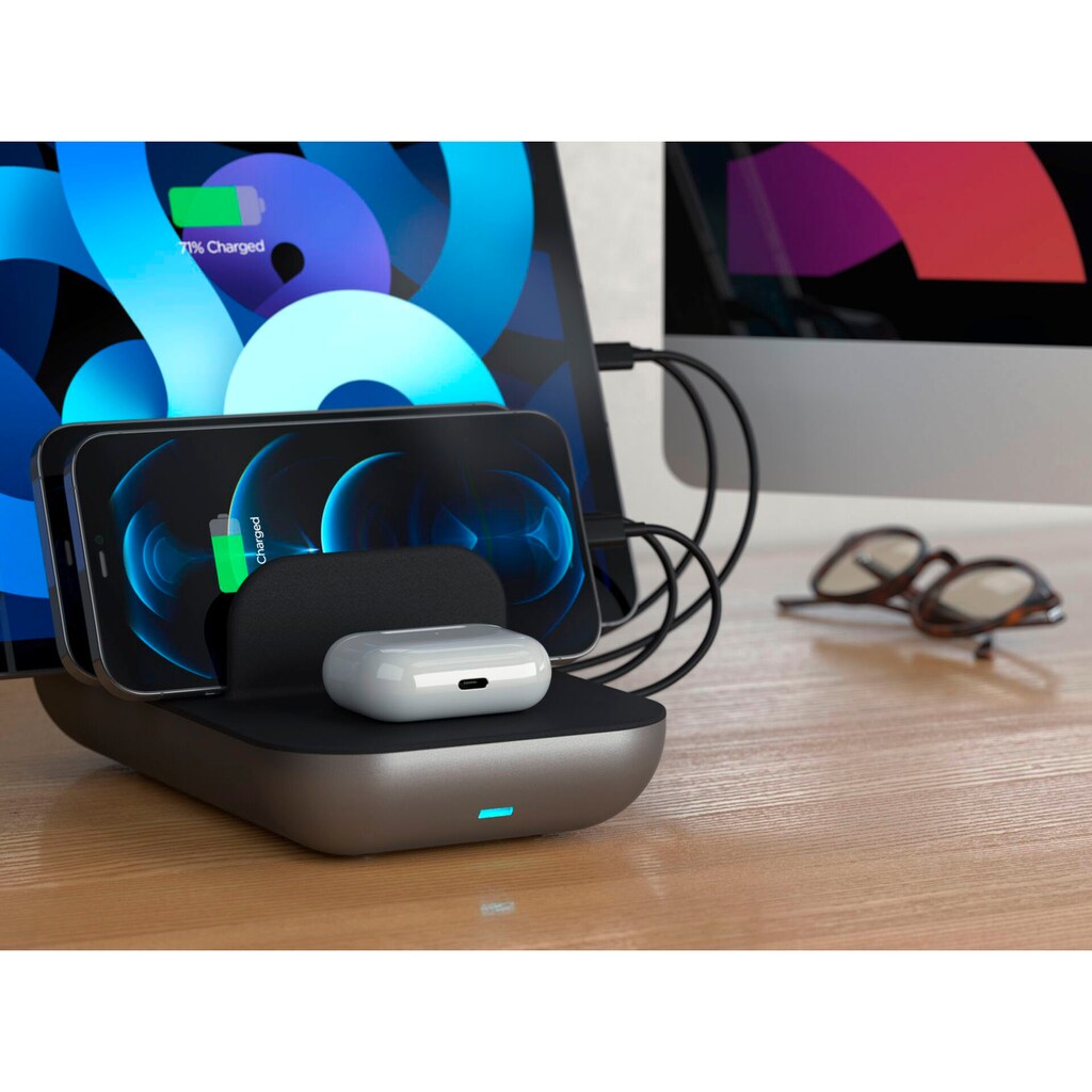 Satechi Wireless Charger »Dock5 Multi-Device Charging Station«, (1 St.)